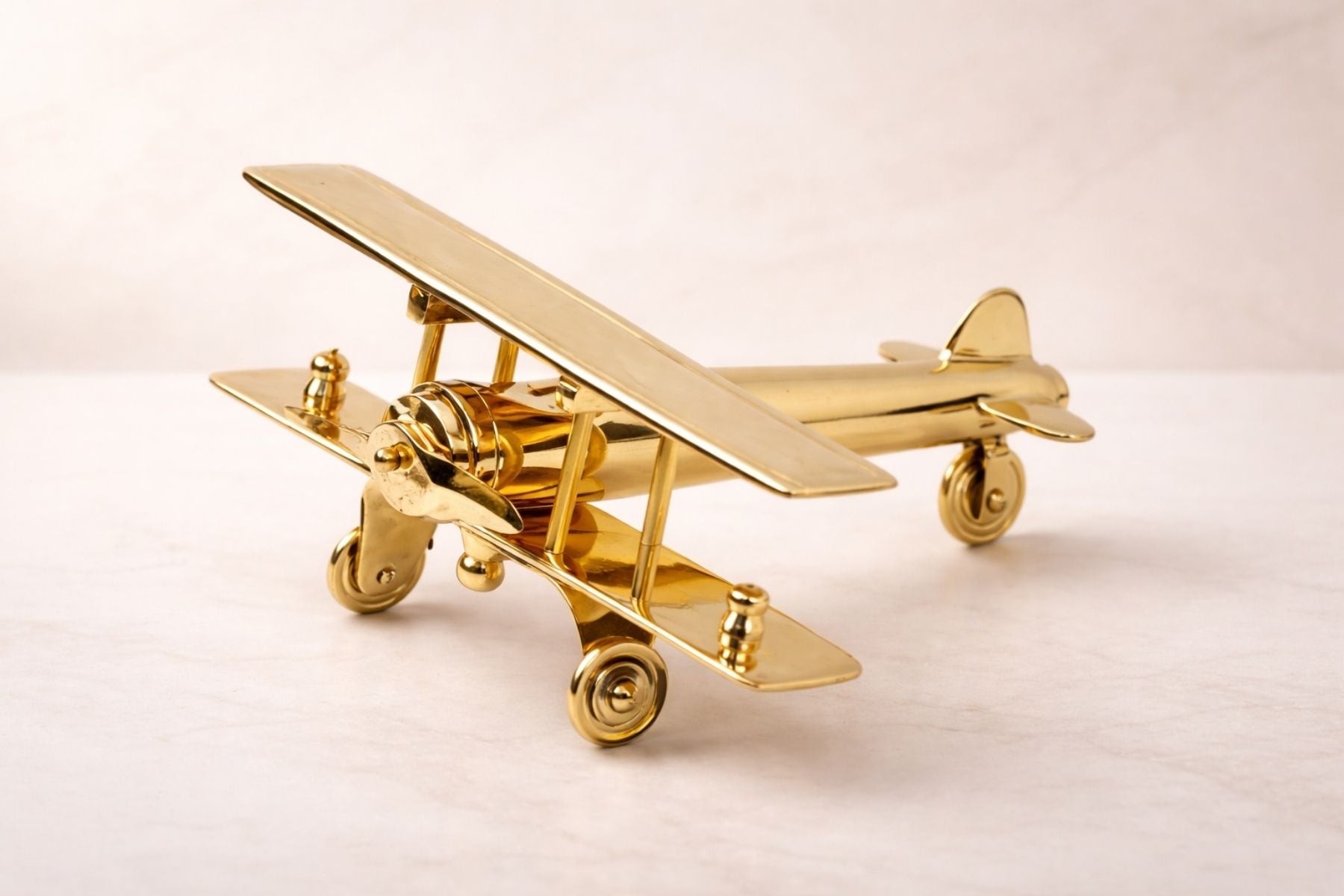 Brass Aeroplane Showpiece
