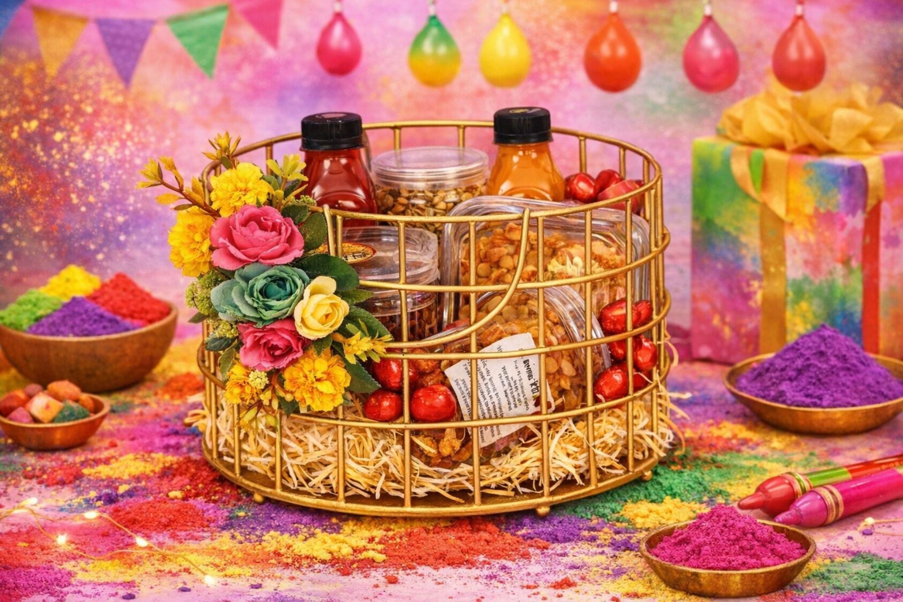 CHECK BASKET HAMPER