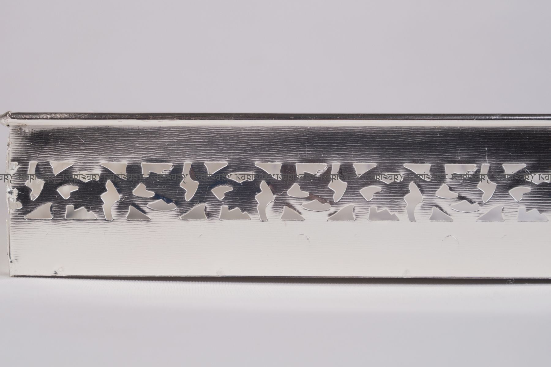 SILVER ACCENT TRAY, PERFUME COSMETIC ORGANIZER FOR GIFTING, TROUSSEAU & RETURN-FAVOUR PACKING (40cm length)