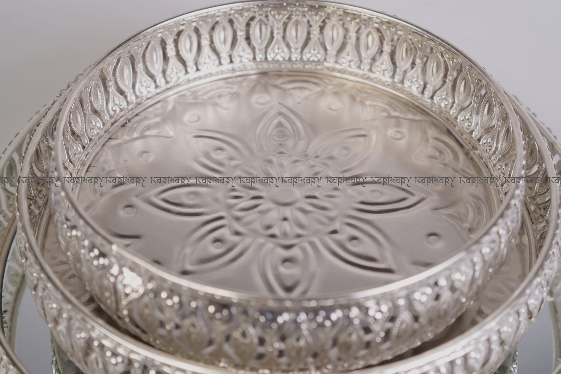 ROUND HAMPER TRAYS SET OF 3 FOR GIFTING, TROUSSEAU PACKING, DECOR