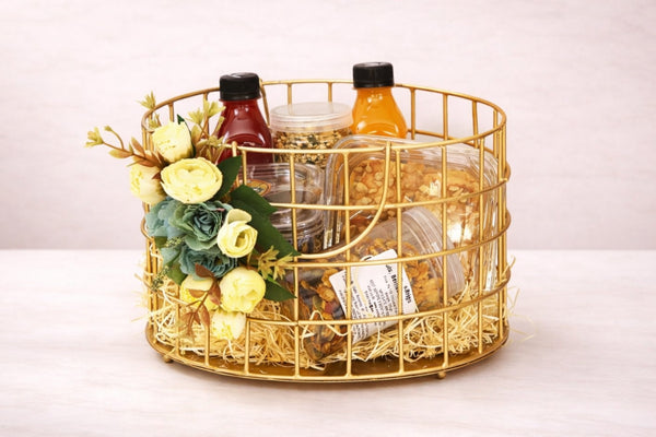 CHECK BASKET HAMPER