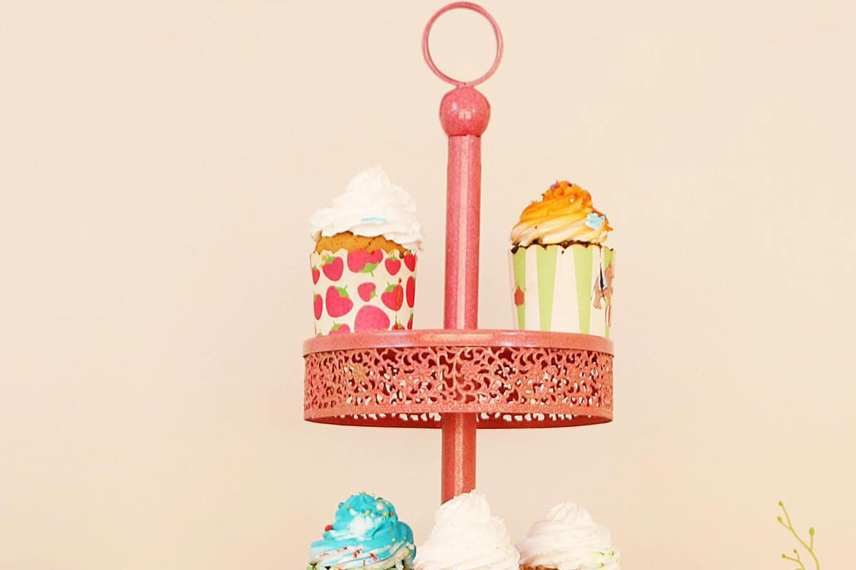 PINK 3 TIER CAKE STAND