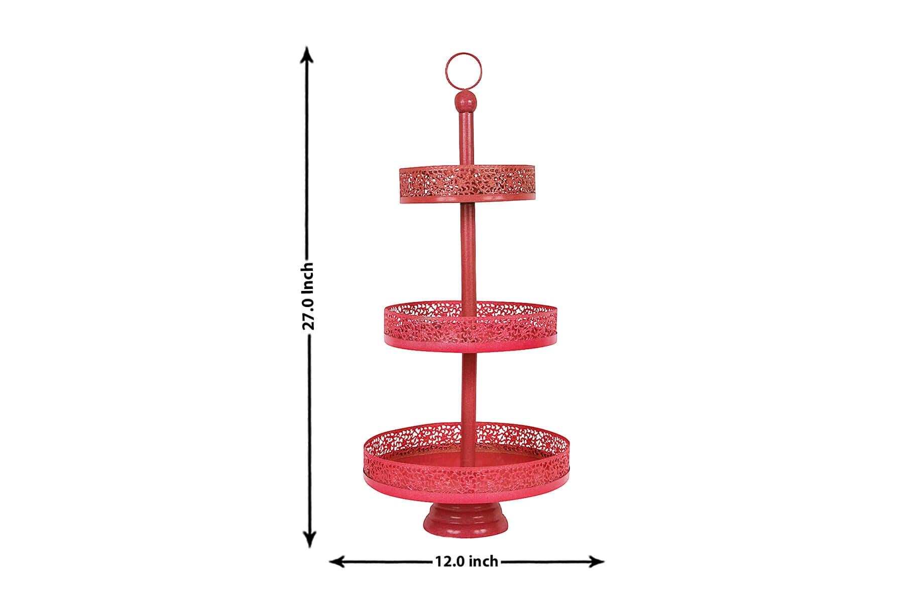 PINK 3 TIER CAKE STAND