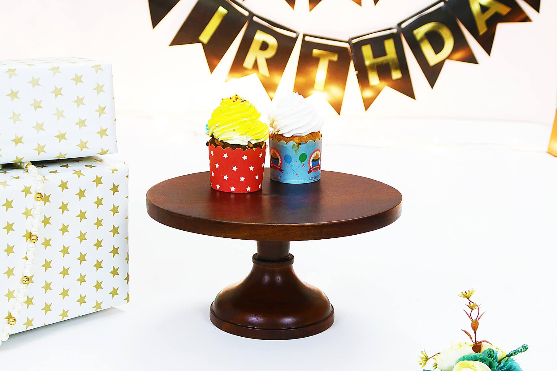 Wooden Cake Stand Decor