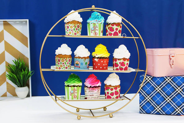 Modern 3-Tier Cupcake Server