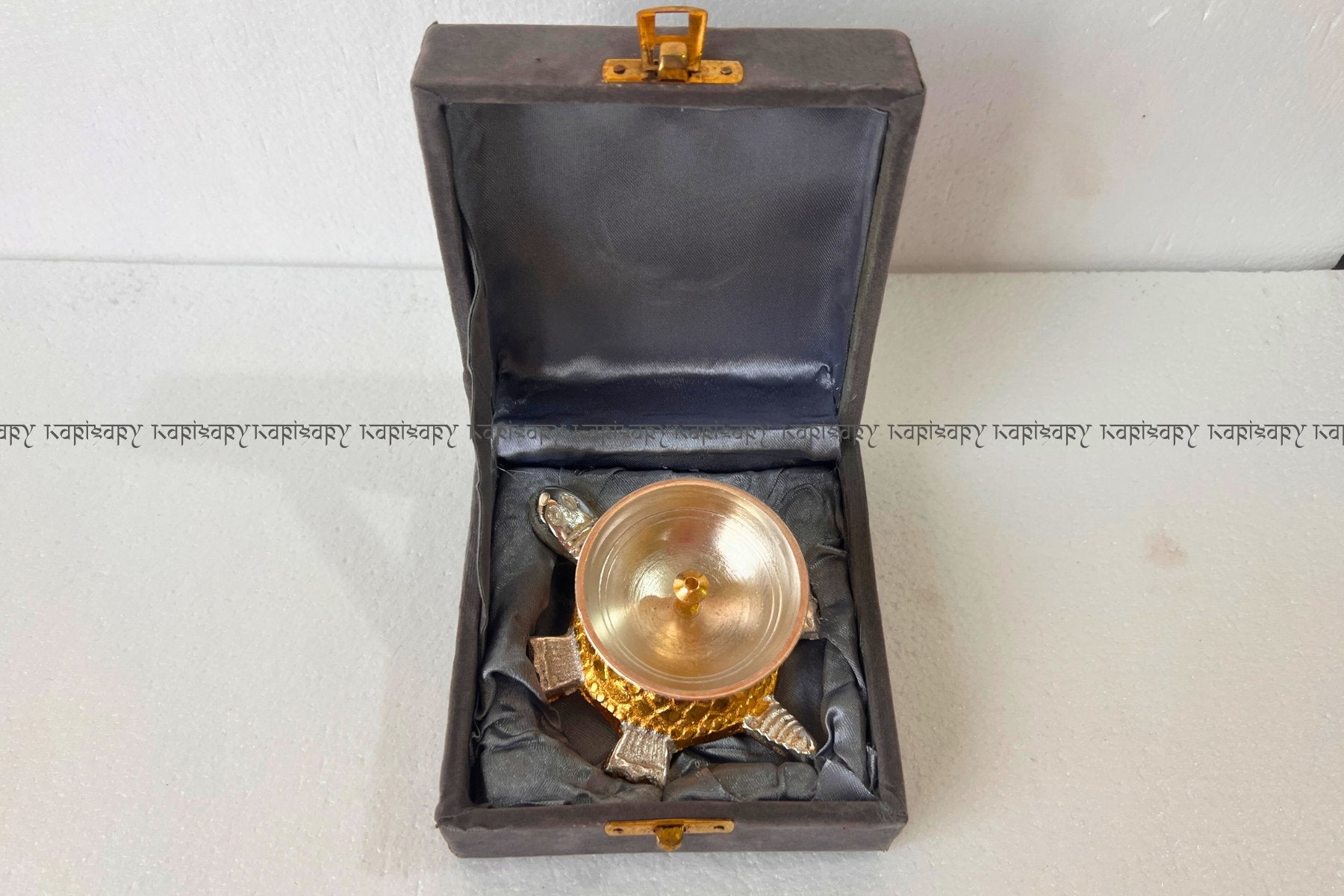 Luxury Metal Tortoise Diya (Kachhua Deepak) for Pooja, Diwali Gifting & Vaastu Decor