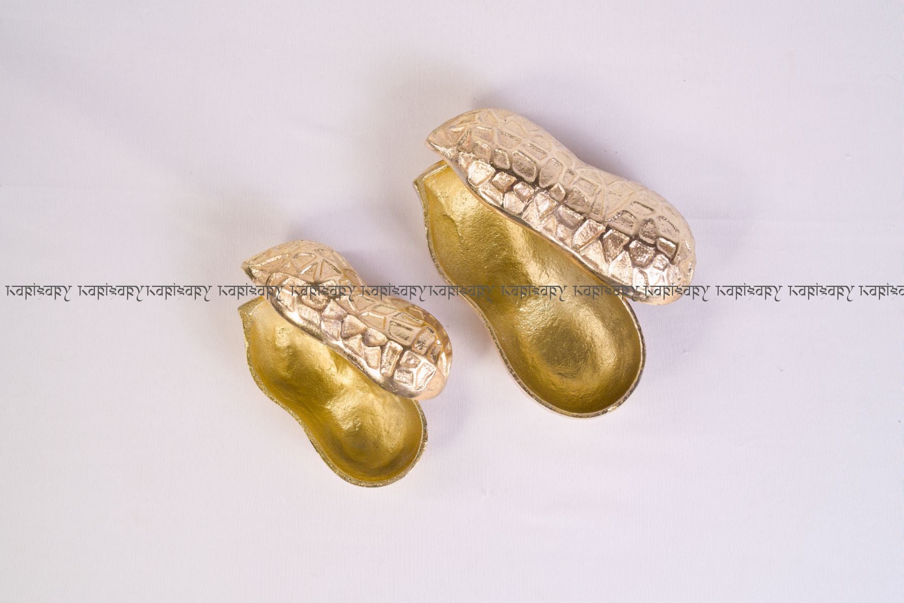 Premium Corporate Dry Fruit Gifting and Serving Platter | 2 Golden Peanut Jar