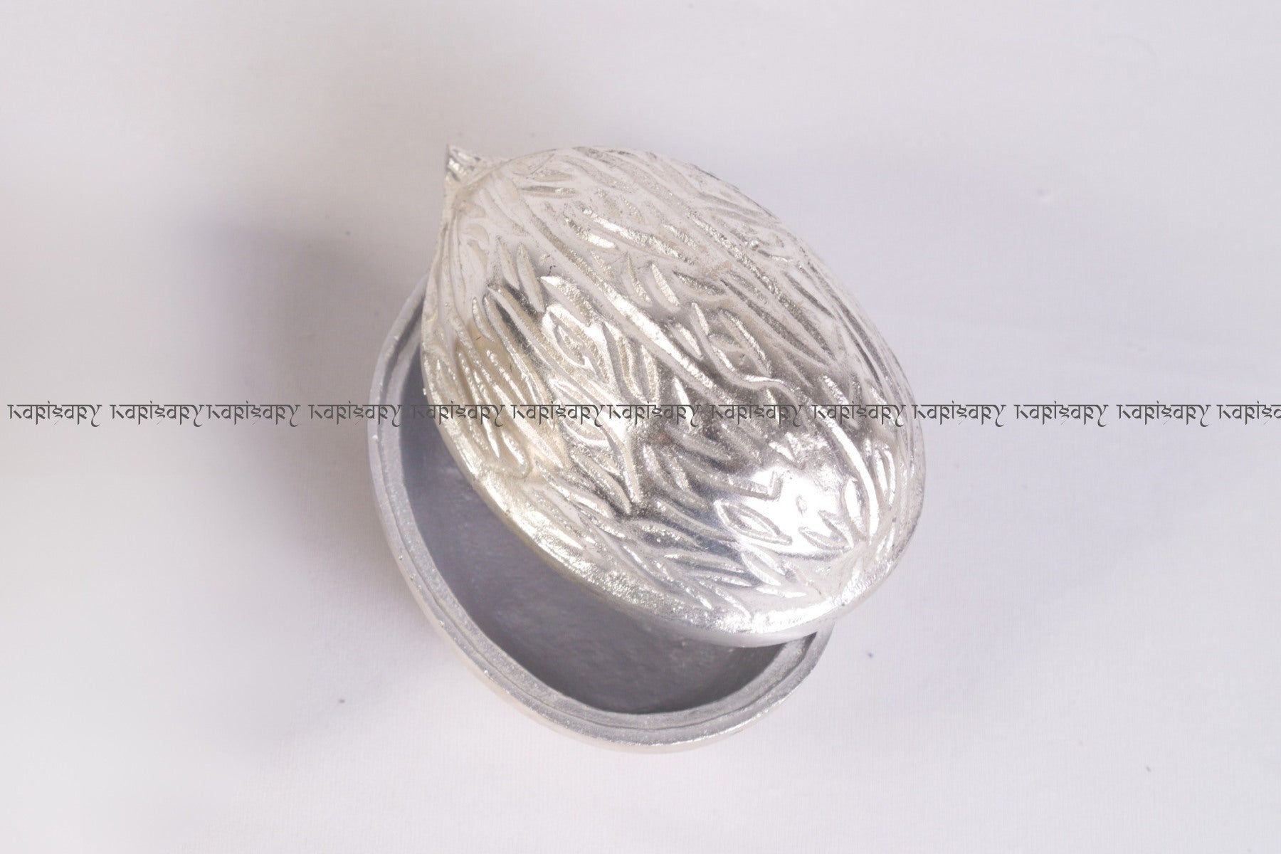 Dry Fruit Gifting and Serving Platter for Wedding Hampers | Silver Walnut Jar