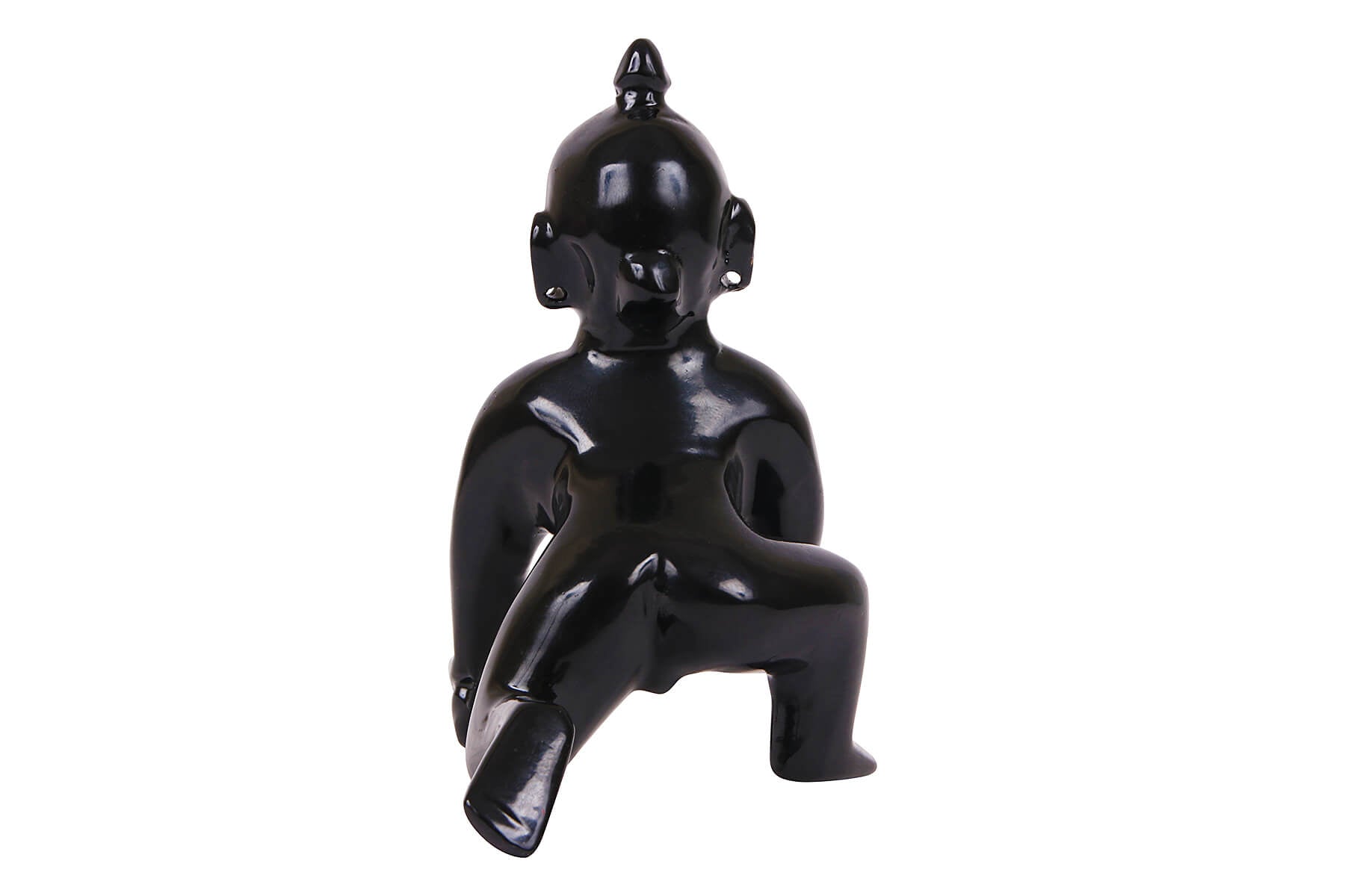 BRASS LADDOO GOPAL STATUE IN BLACK COLOUR 5 INCH