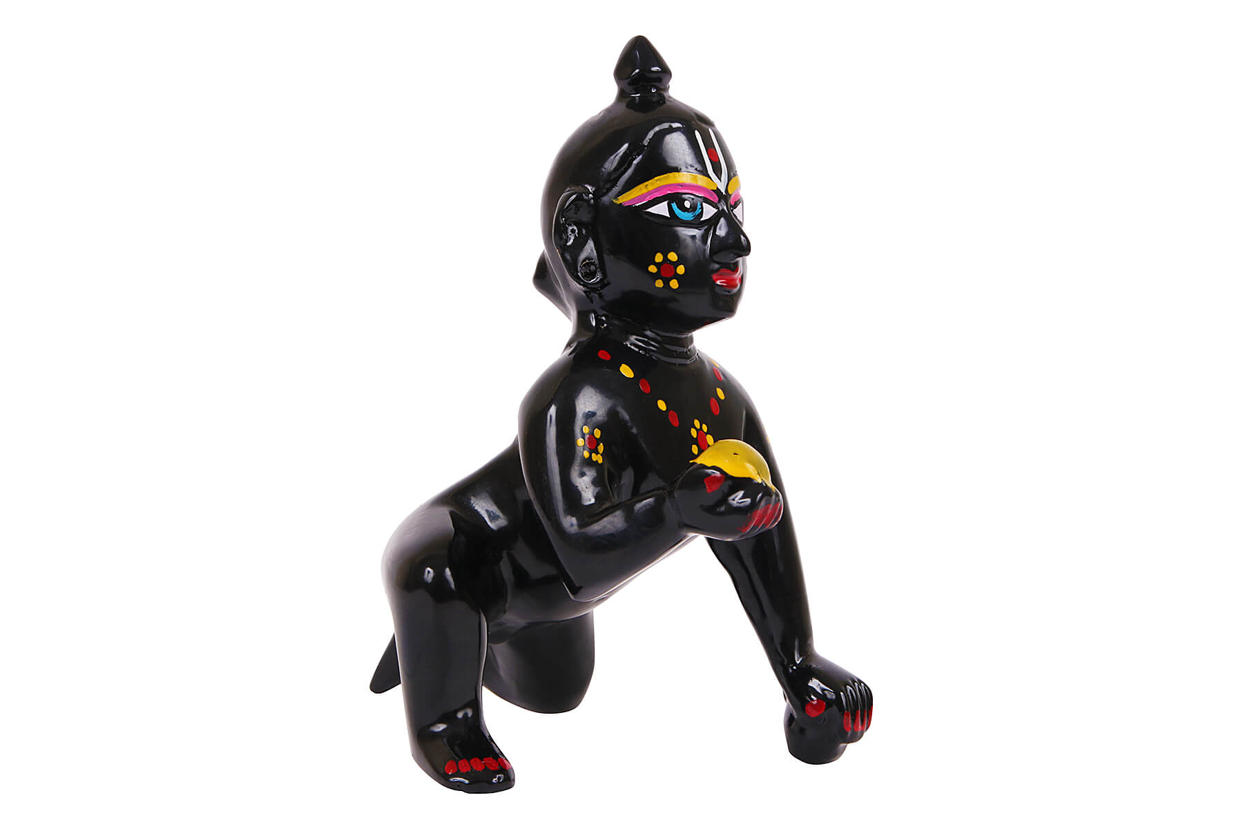 BRASS LADDOO GOPAL STATUE IN BLACK COLOUR 5 INCH