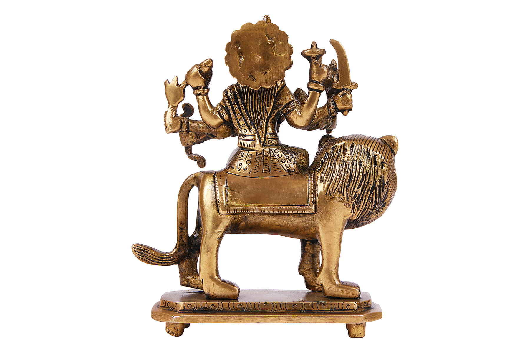 BRASS SUPERFINE DURGA MATA STATUE/IDOL 5.5inch