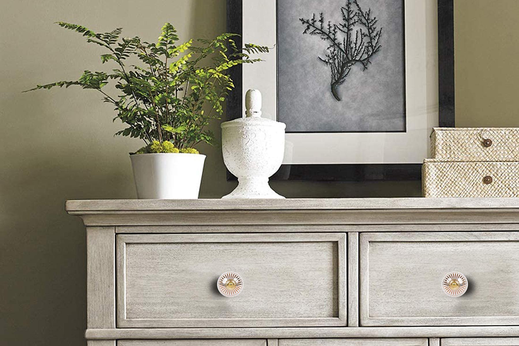 CERAMIC KNOBS FOR DRAWERS/CABINETS. SET OF 6