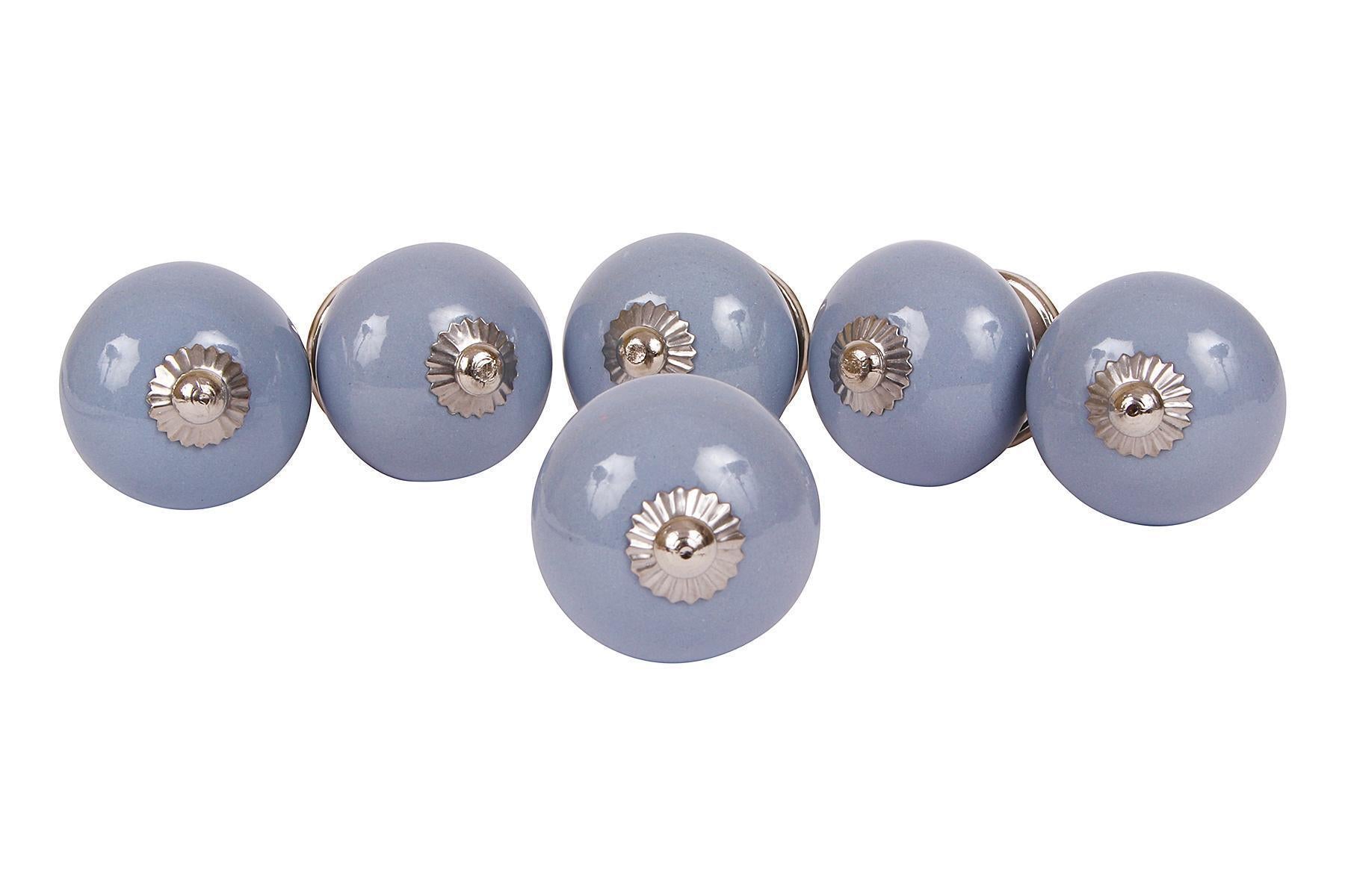 CERAMIC KNOBS FOR DRAWERS/CABINETS. SET OF 6