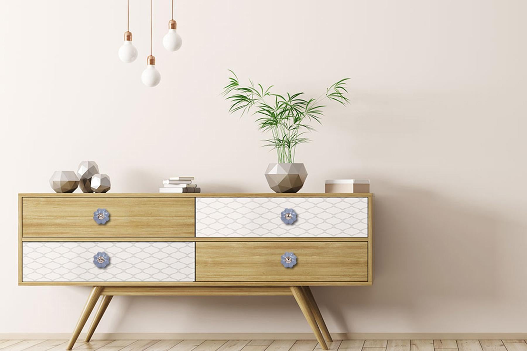 CERAMIC KNOBS FOR DRAWERS/CABINETS. SET OF 6