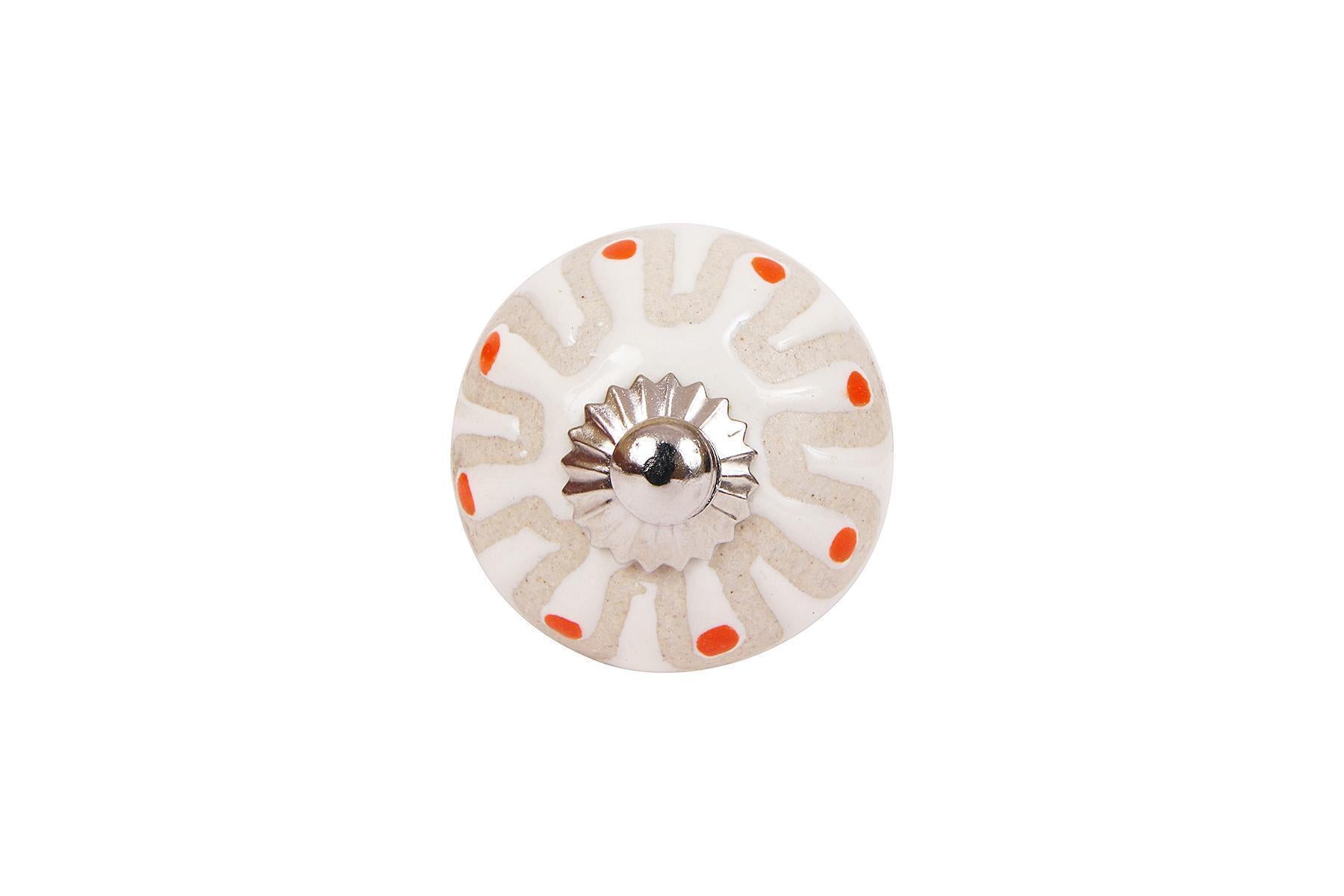 CERAMIC KNOBS FOR DRAWERS/CABINETS. SET OF 6