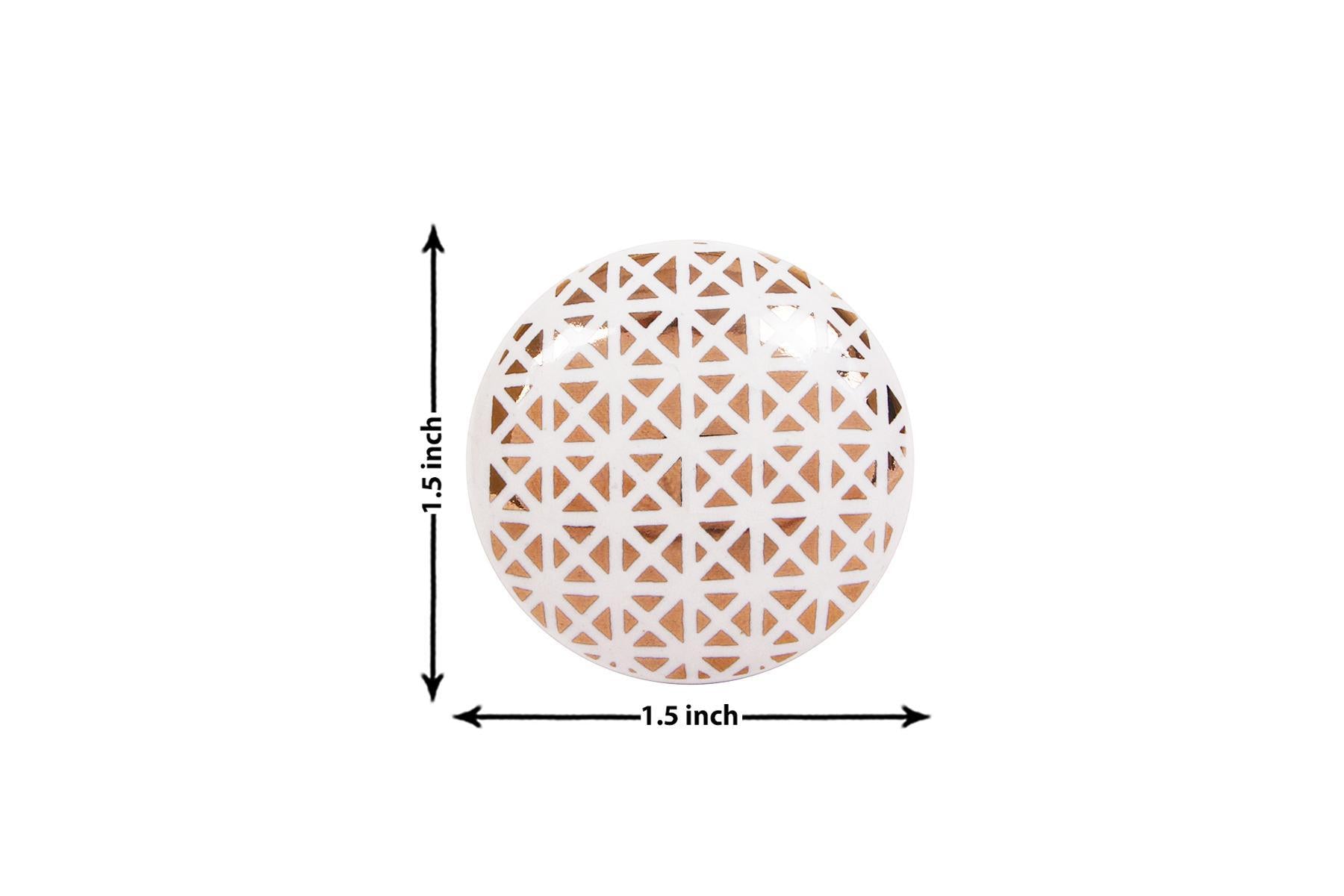 CERAMIC KNOBS FOR DRAWERS/CABINETS. SET OF 6