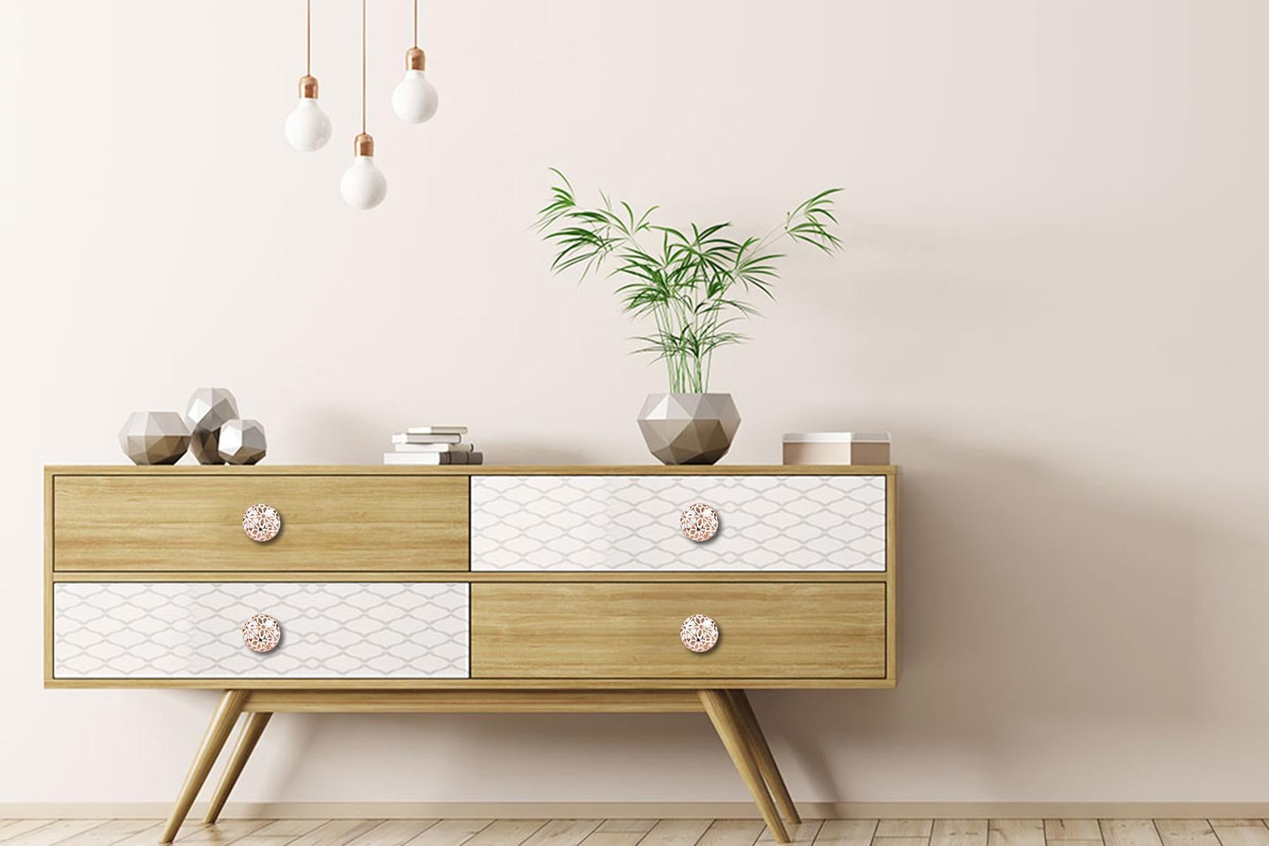 CERAMIC KNOBS FOR DRAWERS/CABINETS. SET OF 6
