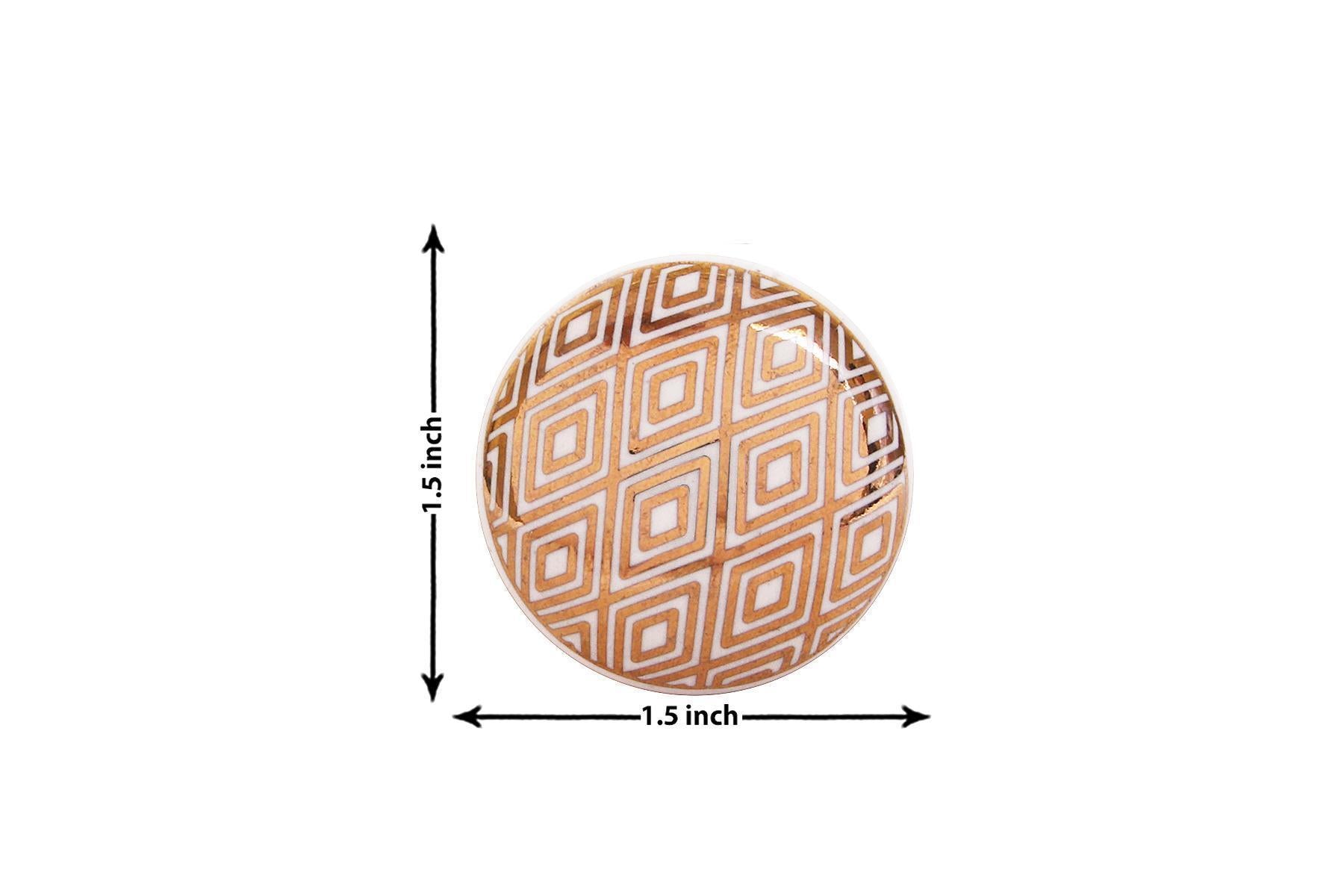 CERAMIC KNOBS FOR DRAWERS/CABINETS. SET OF 6