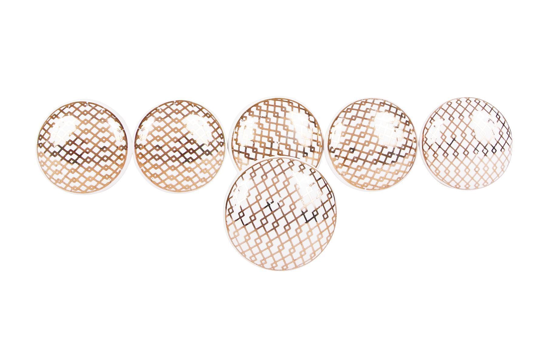 CERAMIC KNOBS FOR DRAWERS/CABINETS. SET OF 6