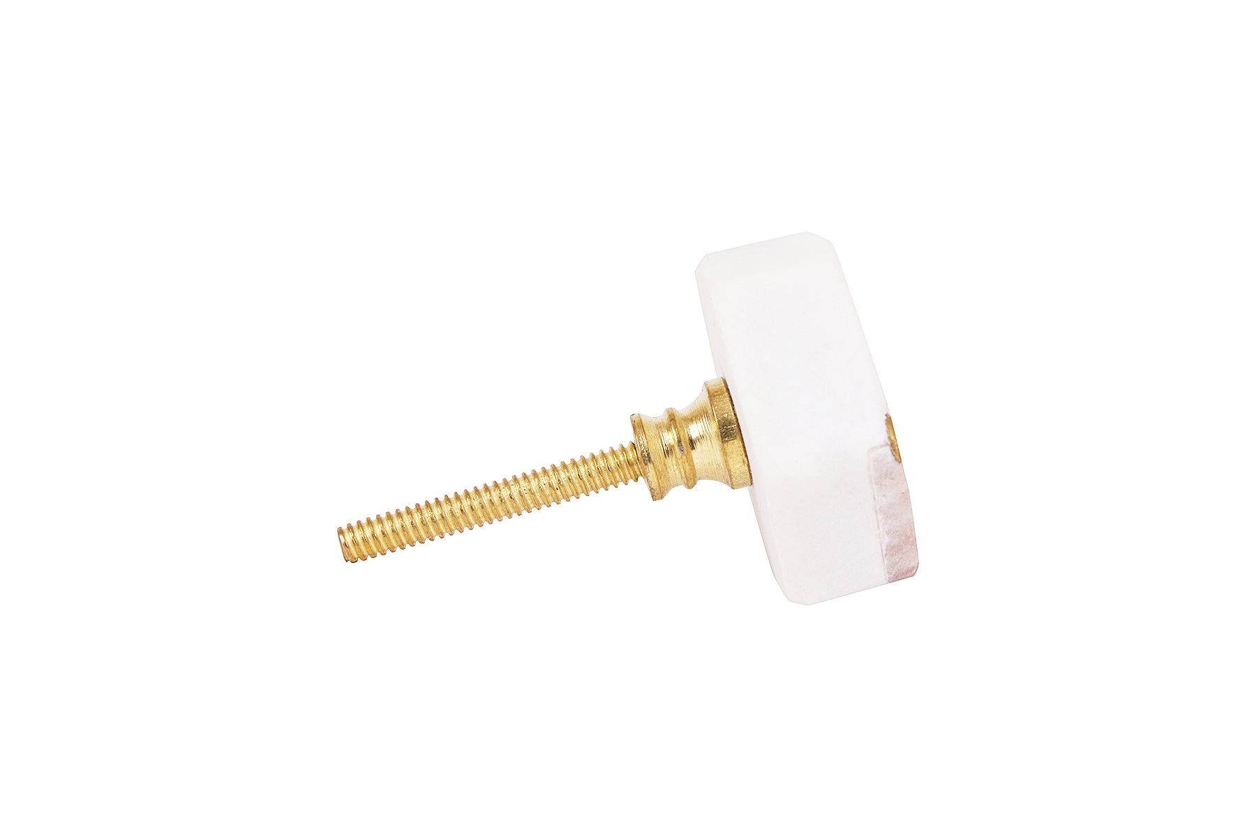 MARBLE KNOBS WITH BRASS INLAY FOR DRAWERS/CABINETS/ SET OF 4