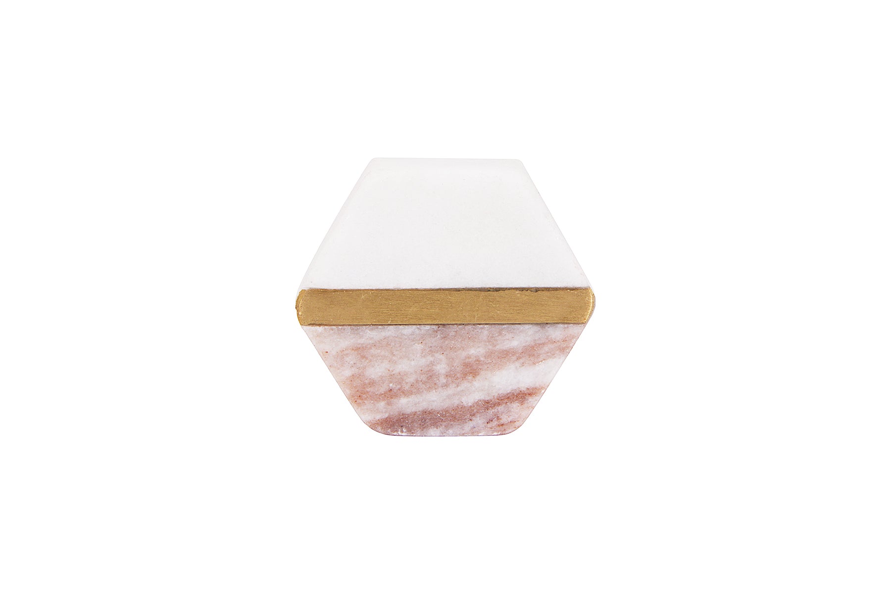 MARBLE KNOBS WITH BRASS INLAY FOR DRAWERS/CABINETS/ SET OF 4