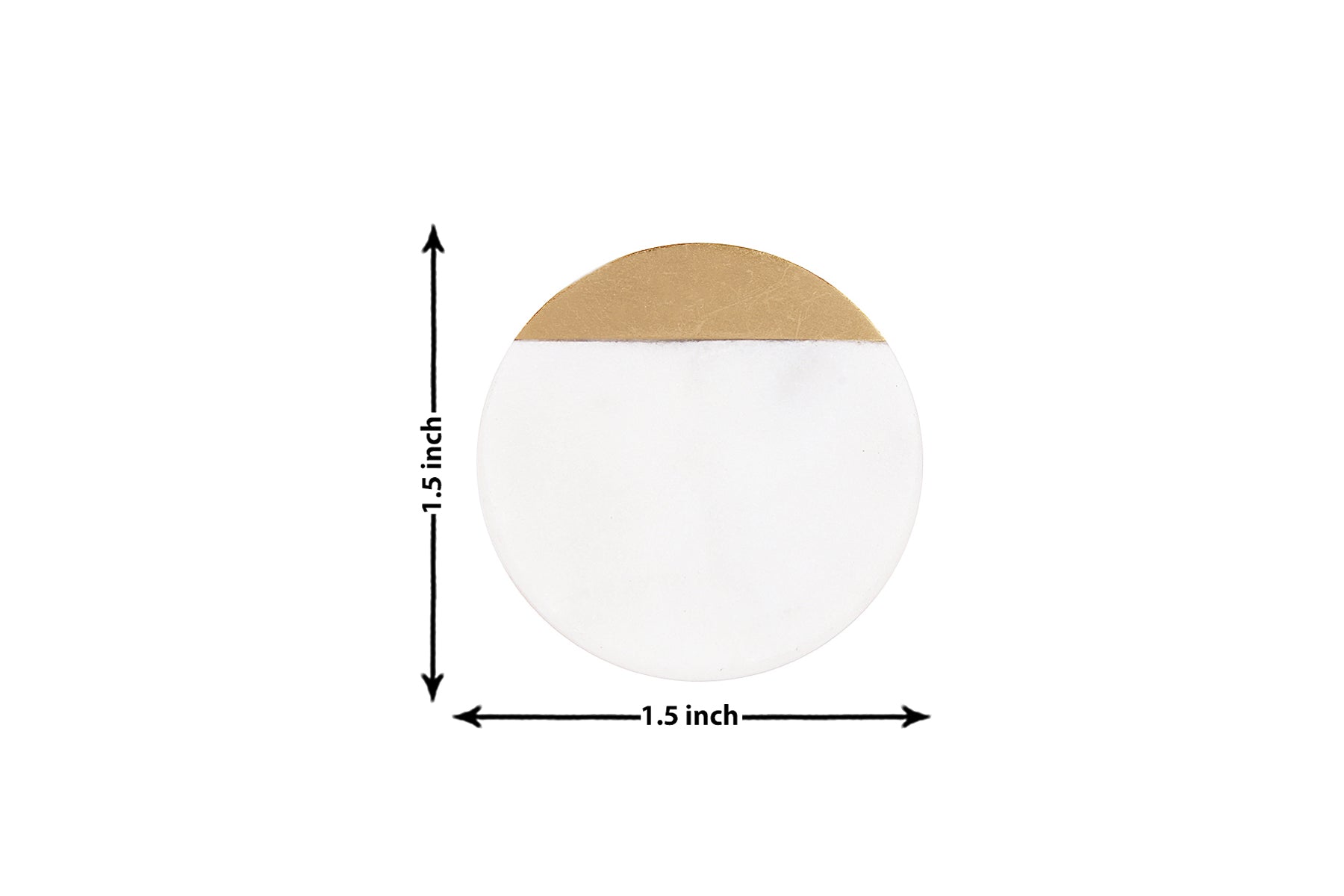 MARBLE KNOBS WITH BRASS INLAY FOR DRAWERS/CABINETS/ SET OF 4