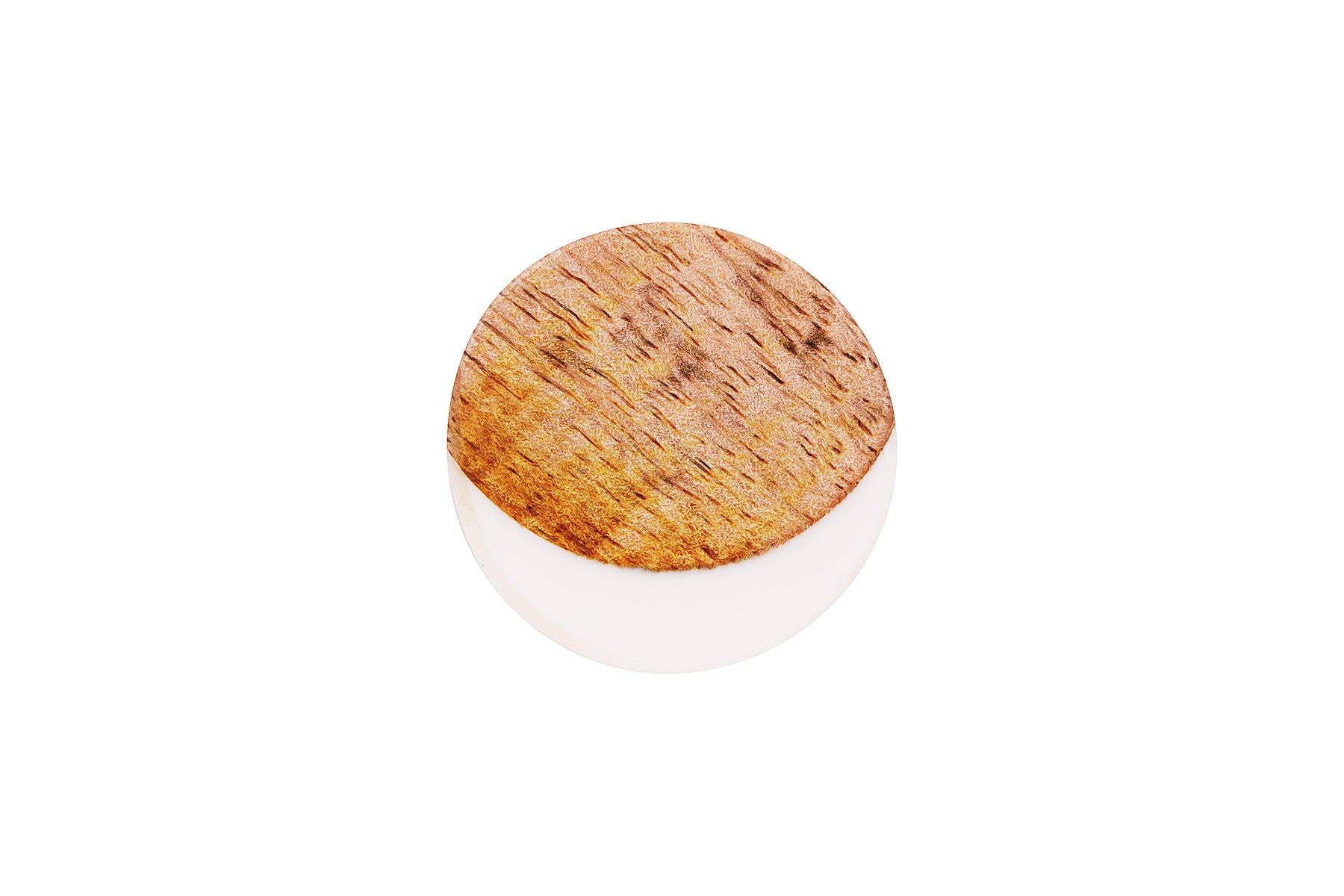 RESIN KNOBS WITH WOODEN INLAY FOR DRAWERS/CABINETS/ SET OF 4