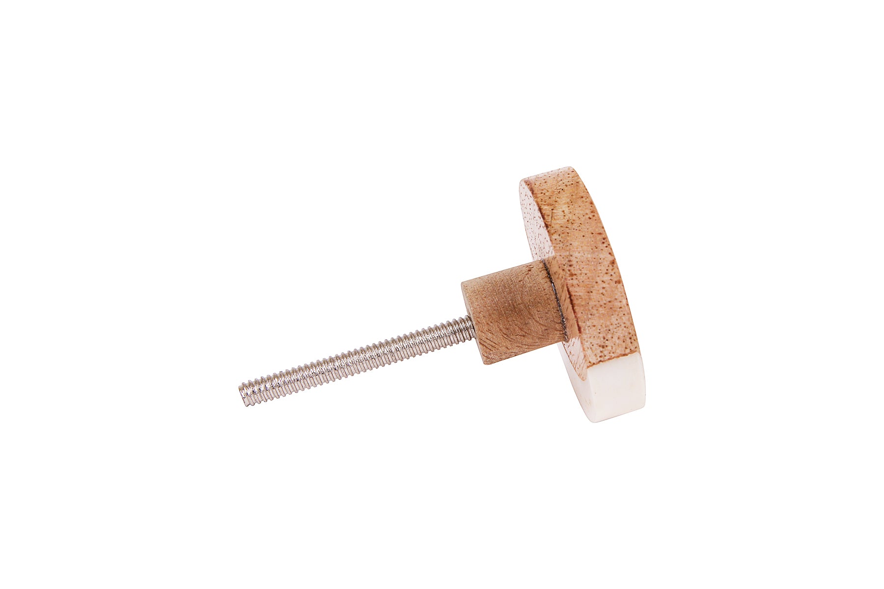RESIN KNOBS WITH WOODEN INLAY FOR DRAWERS/CABINETS/ SET OF 4