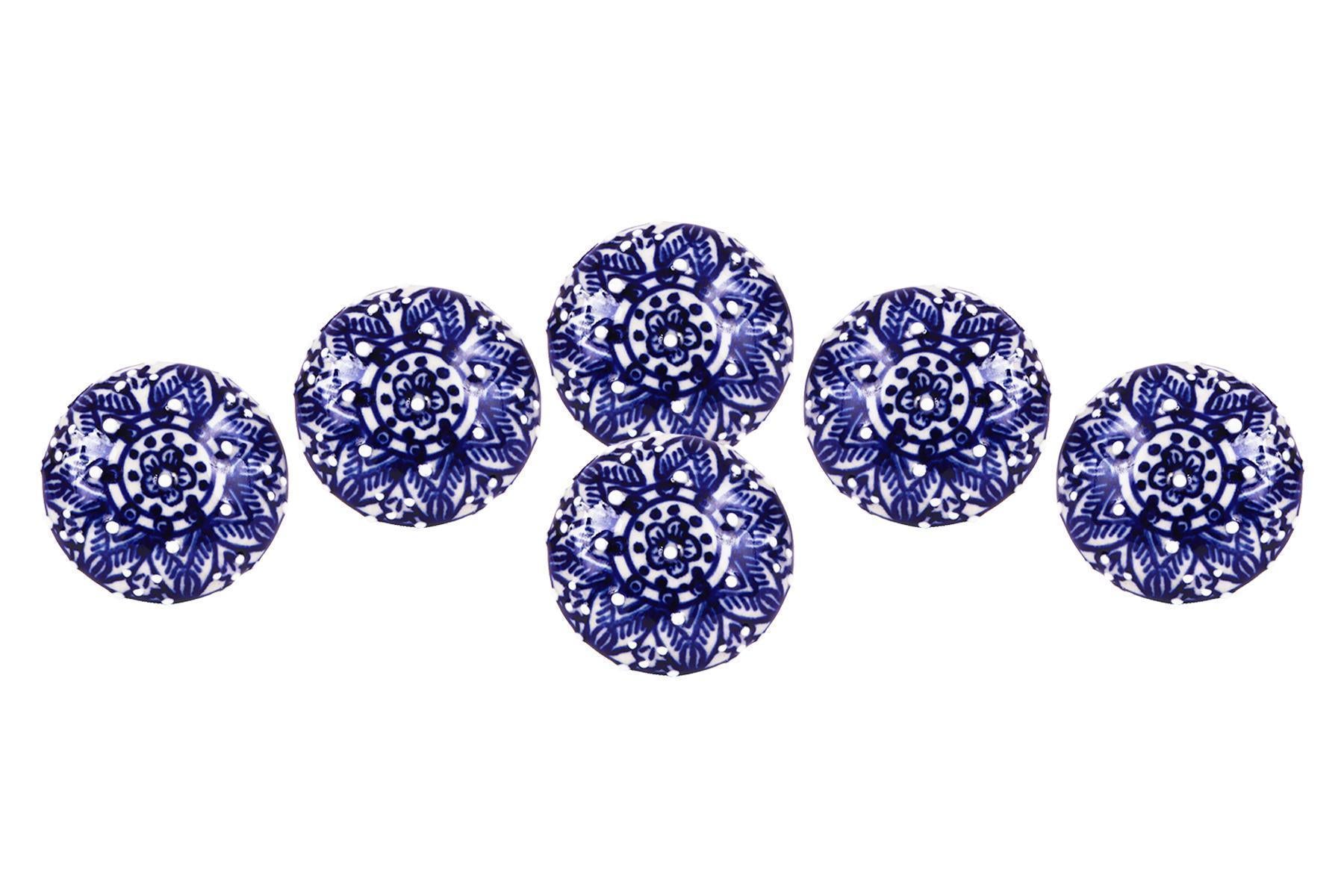 CERAMIC KNOBS FOR DRAWERS/CABINETS. SET OF 6