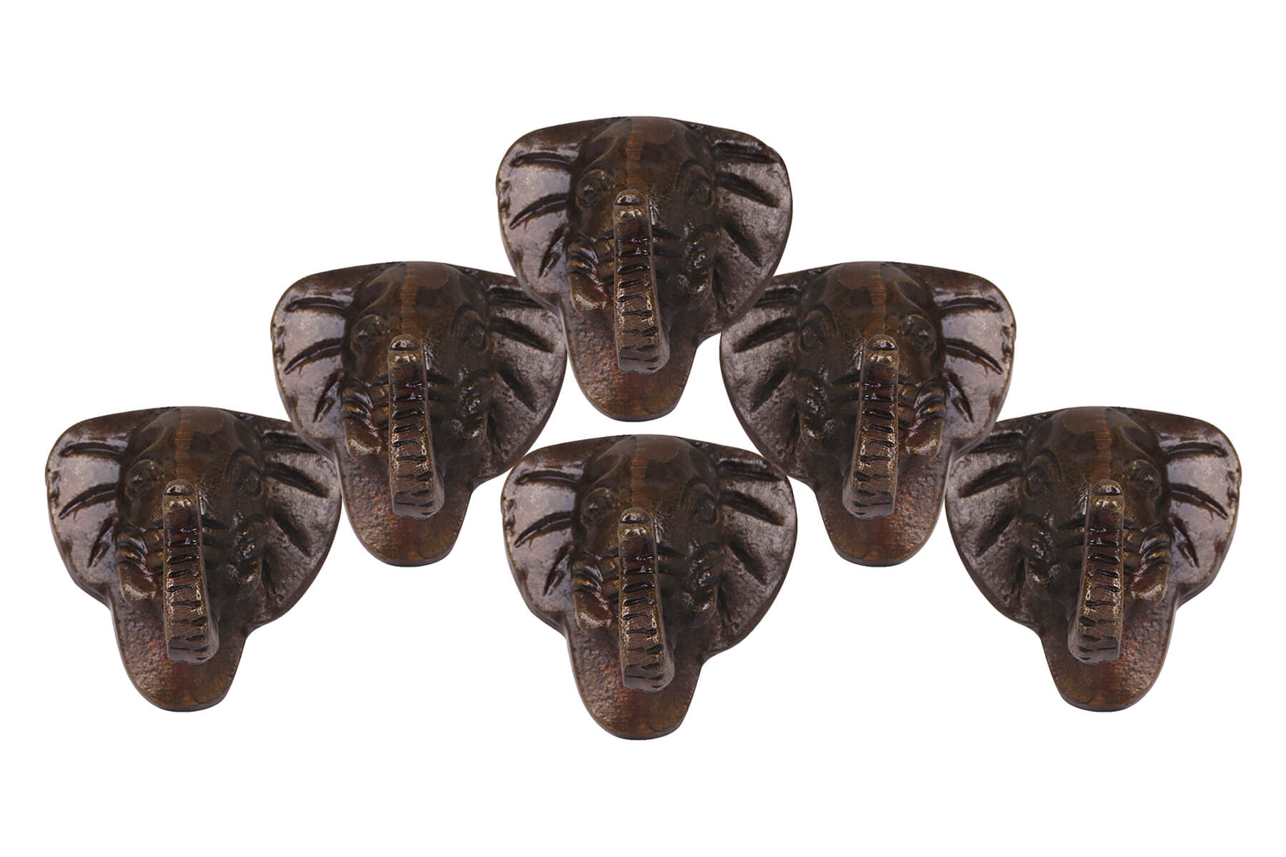 ELEPHANT-FACE KNOBS FOR DRAWERS/CABINETS/ PACK OF 4