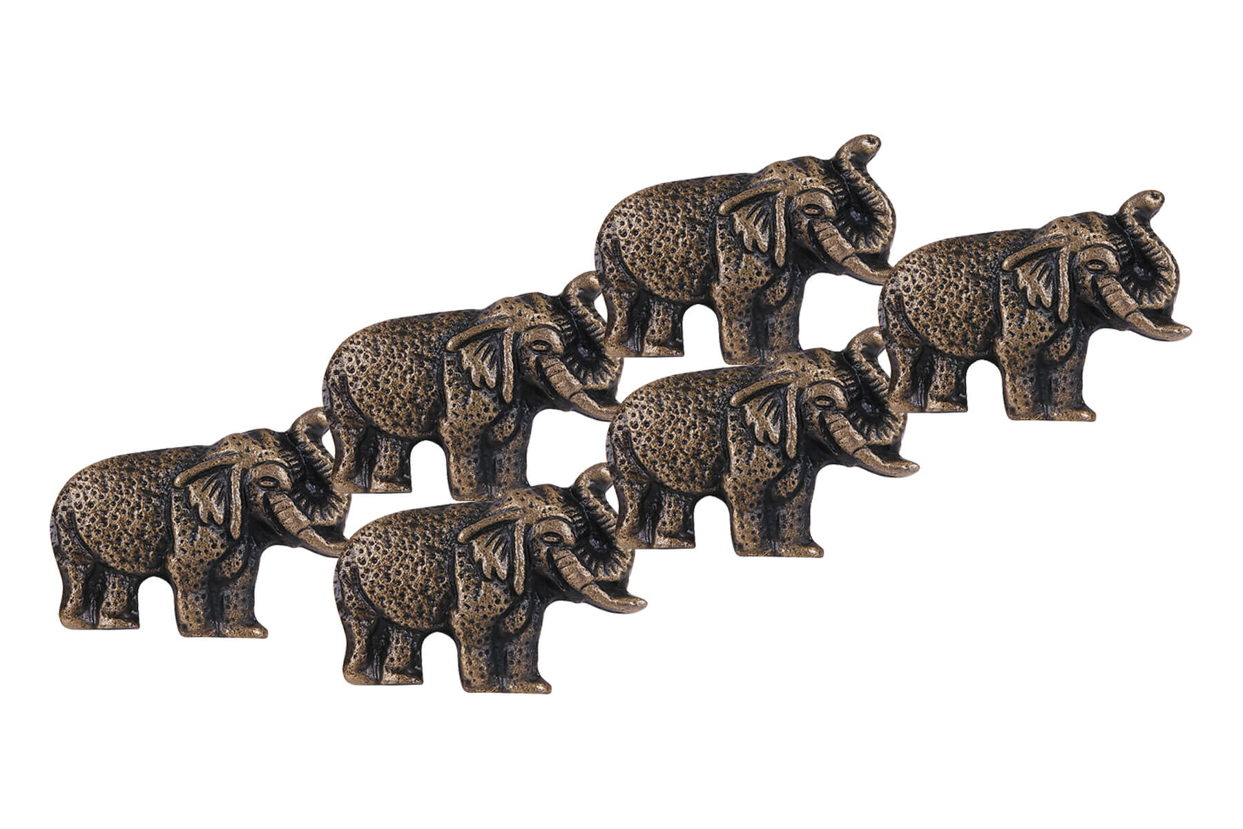 ELEPHANT 2 KNOBS FOR DRAWERS/CABINETS/ SET OF 4