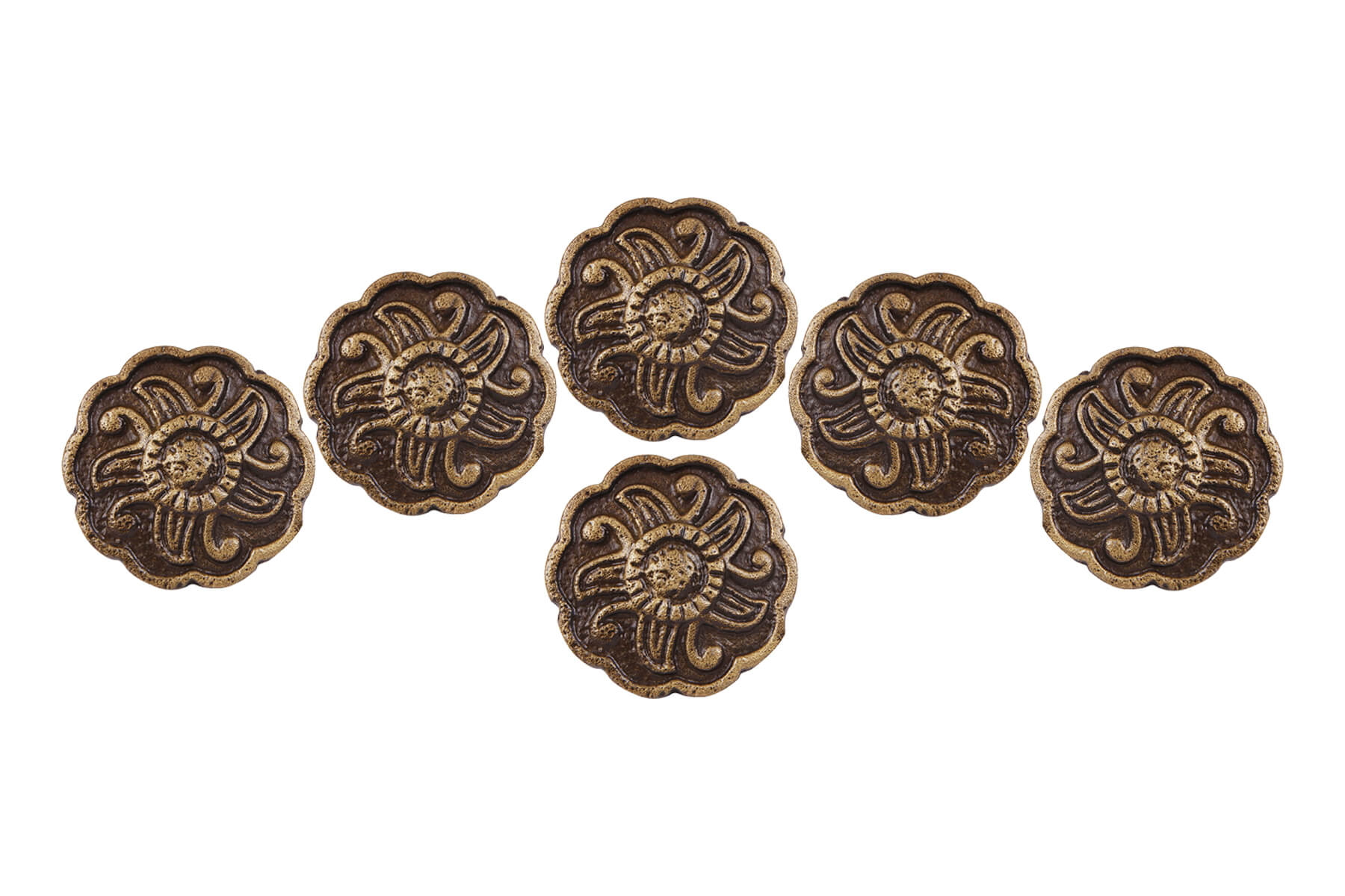 FLOWER-1 KNOBS FOR DRAWERS/CABINETS/ SET OF 4