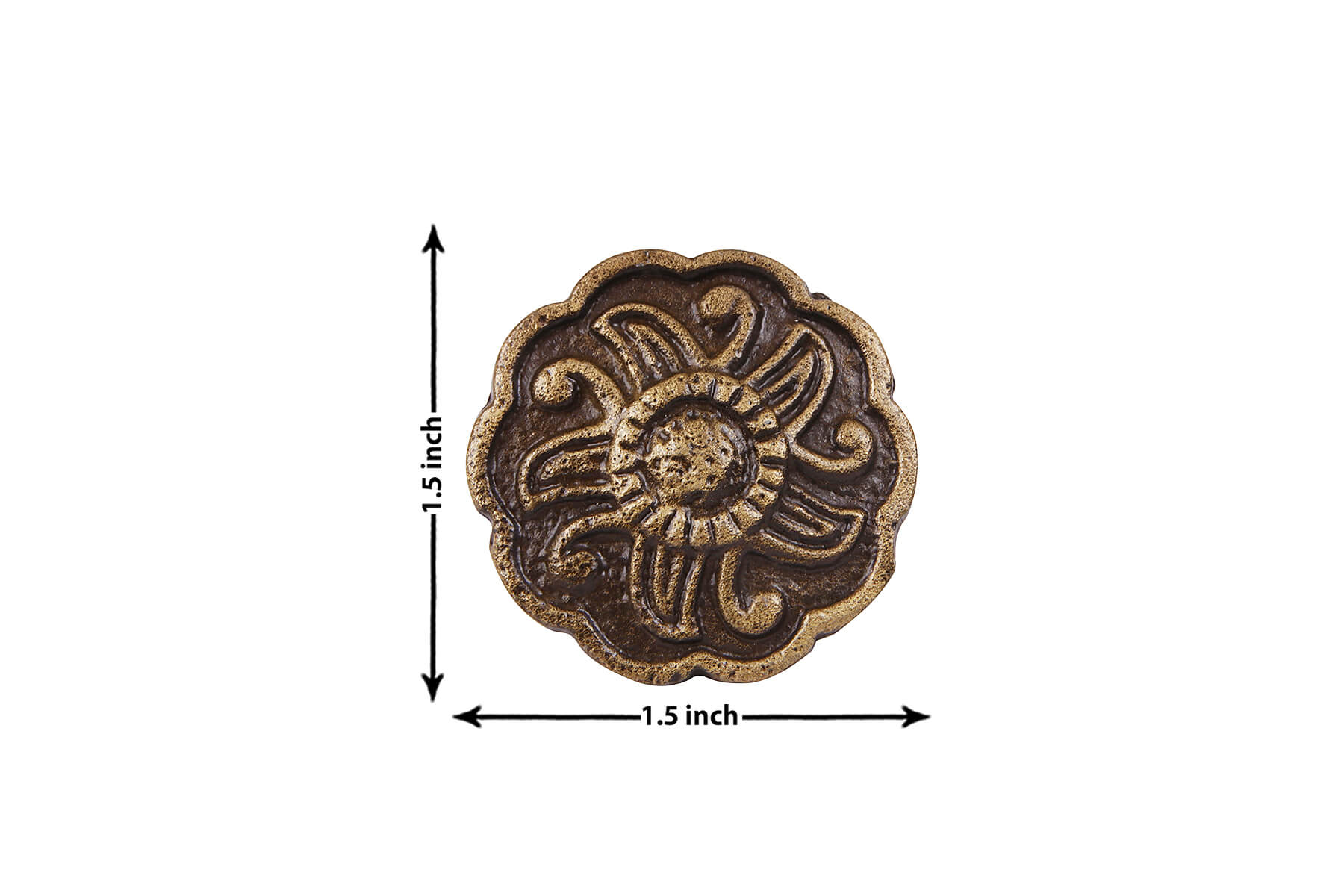 FLOWER-1 KNOBS FOR DRAWERS/CABINETS/ SET OF 4