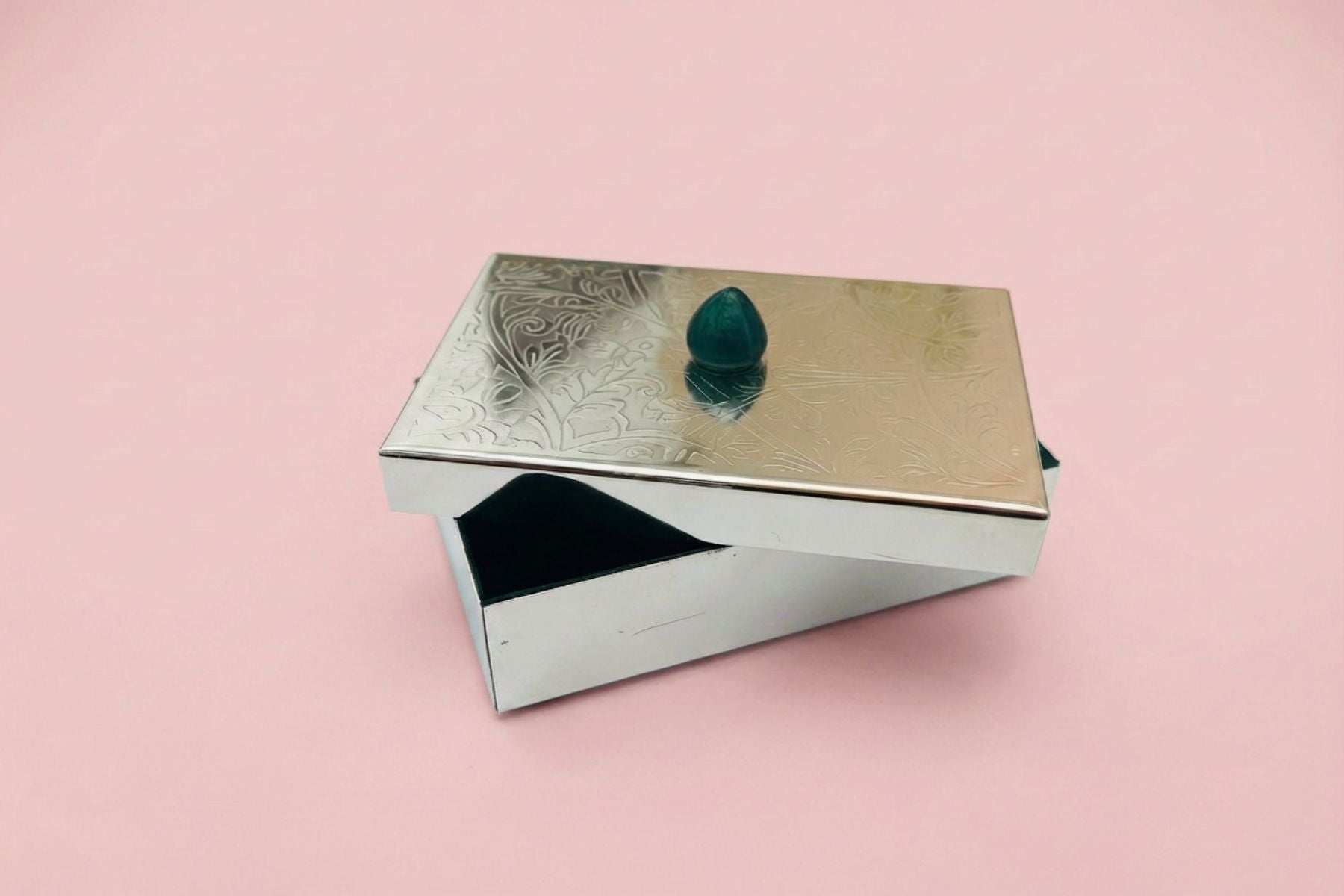 Luxury Silver-Plated Ginni Box for Gold & Silver Coins