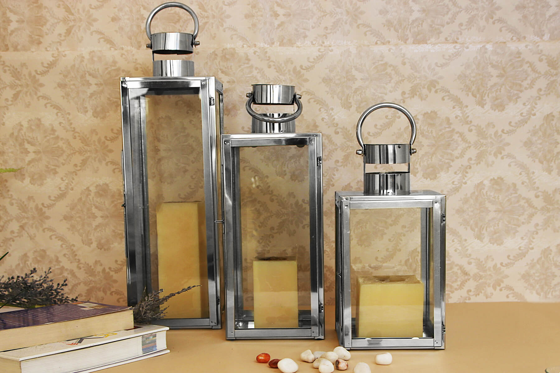 STAINLESS STEEL METAL LANTERN