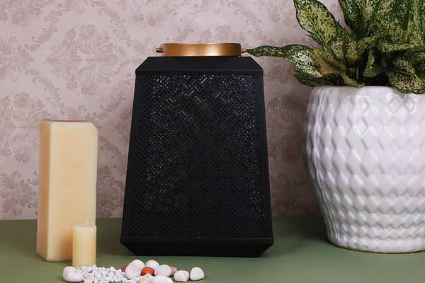 Large Black Decorative Lantern for Home & Event Décor