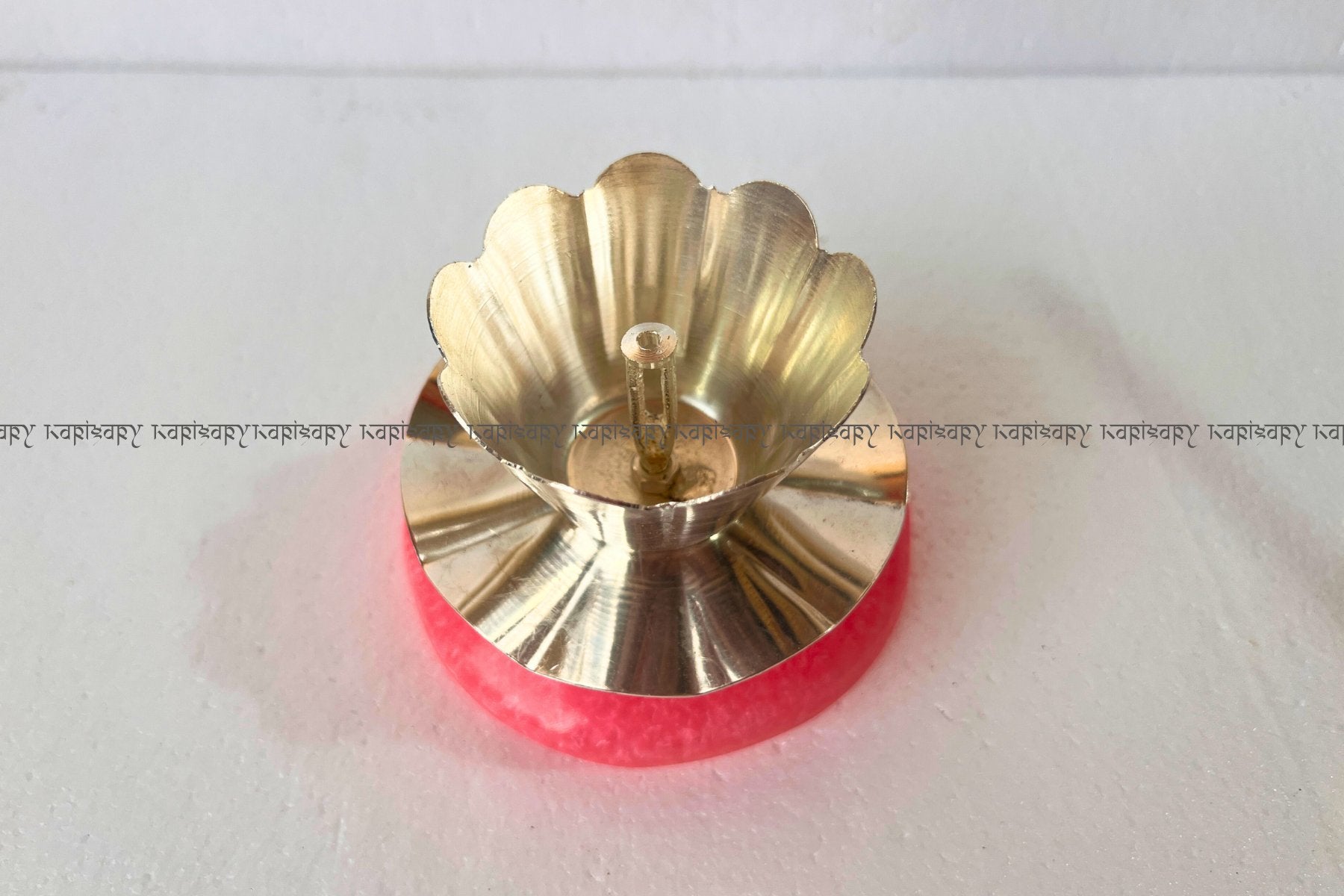 PINK DEEPAK IN SILVER FINISH FOR POOJA, DIYA FOR HOME DECORATIVE & GIFTING