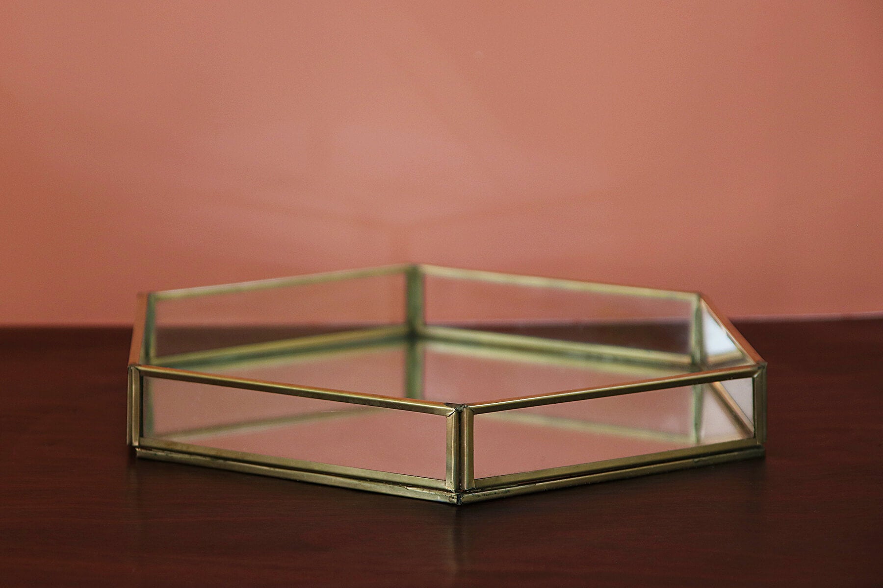 HEXAGON GLASS TRAY