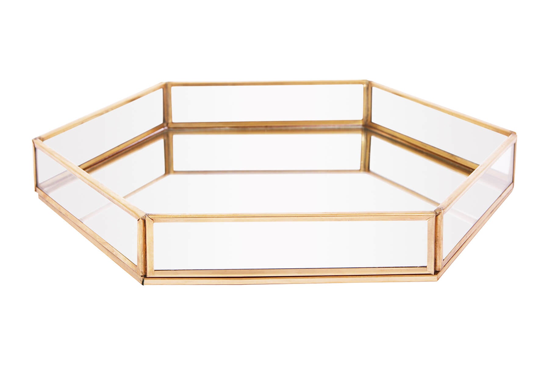 HEXAGON GLASS TRAY