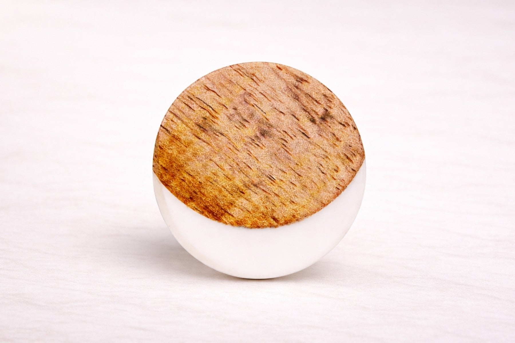 RESIN KNOBS WITH WOODEN INLAY FOR DRAWERS/CABINETS/ SET OF 4