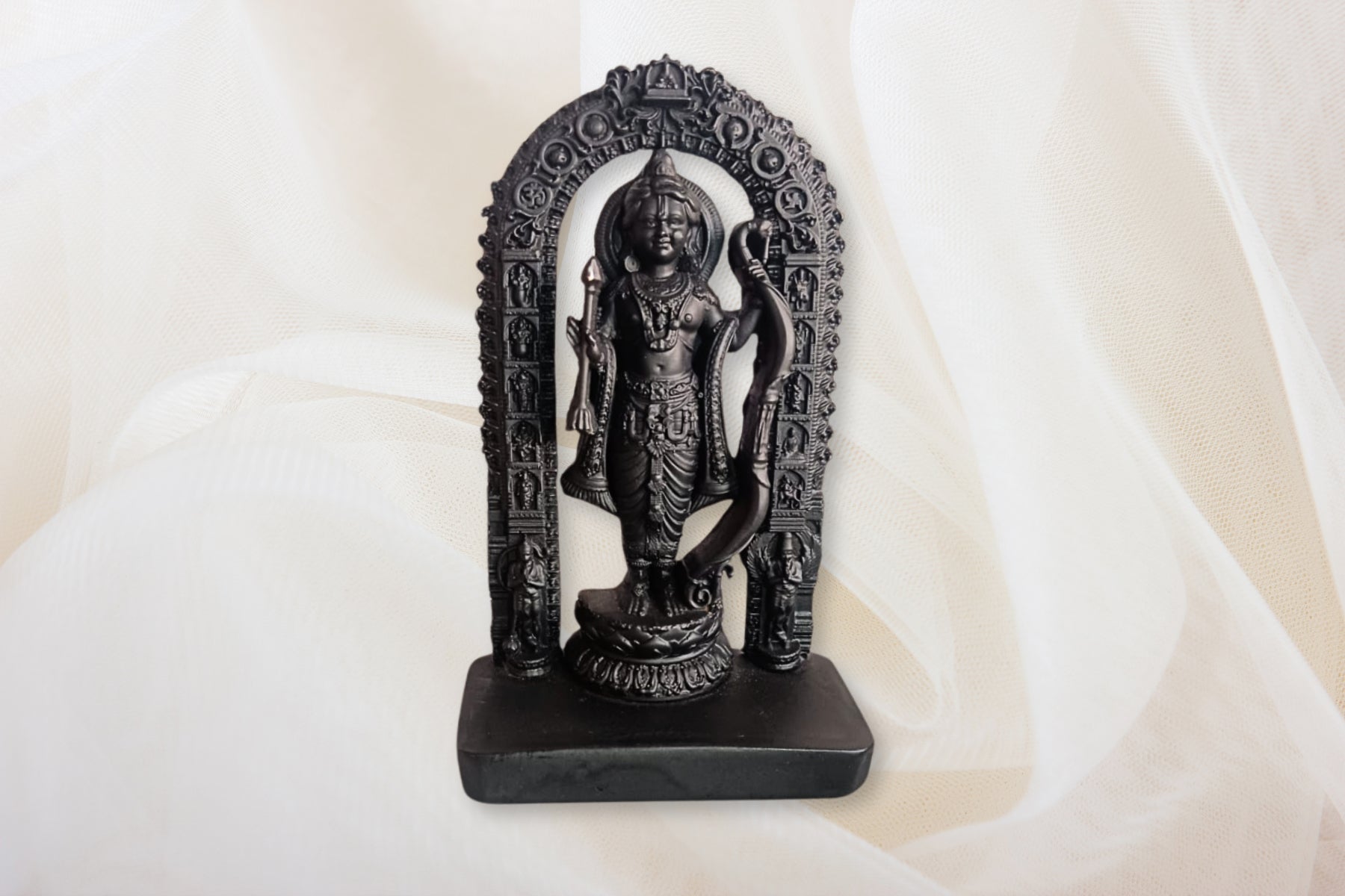 Resin Ram Lalla Idol – Black Color (6.5 Inch)
