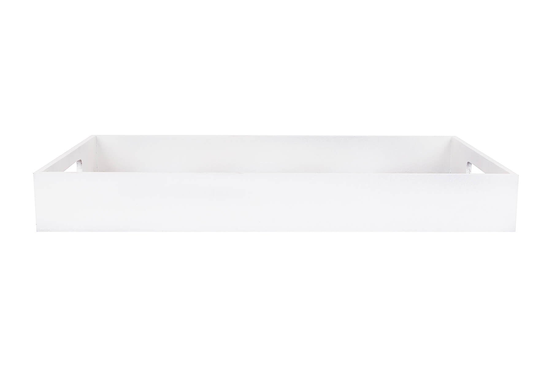 BROWN AND WHITE PRINTED SERVING TRAY