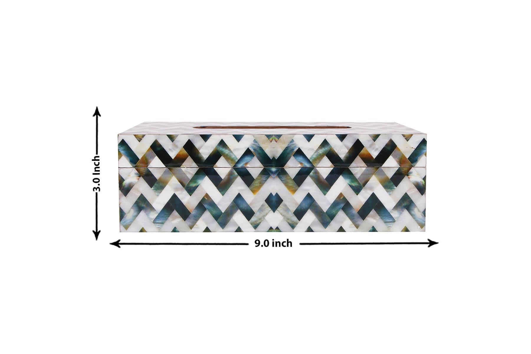 ZIGZAG PRINTED TISSUE BOX