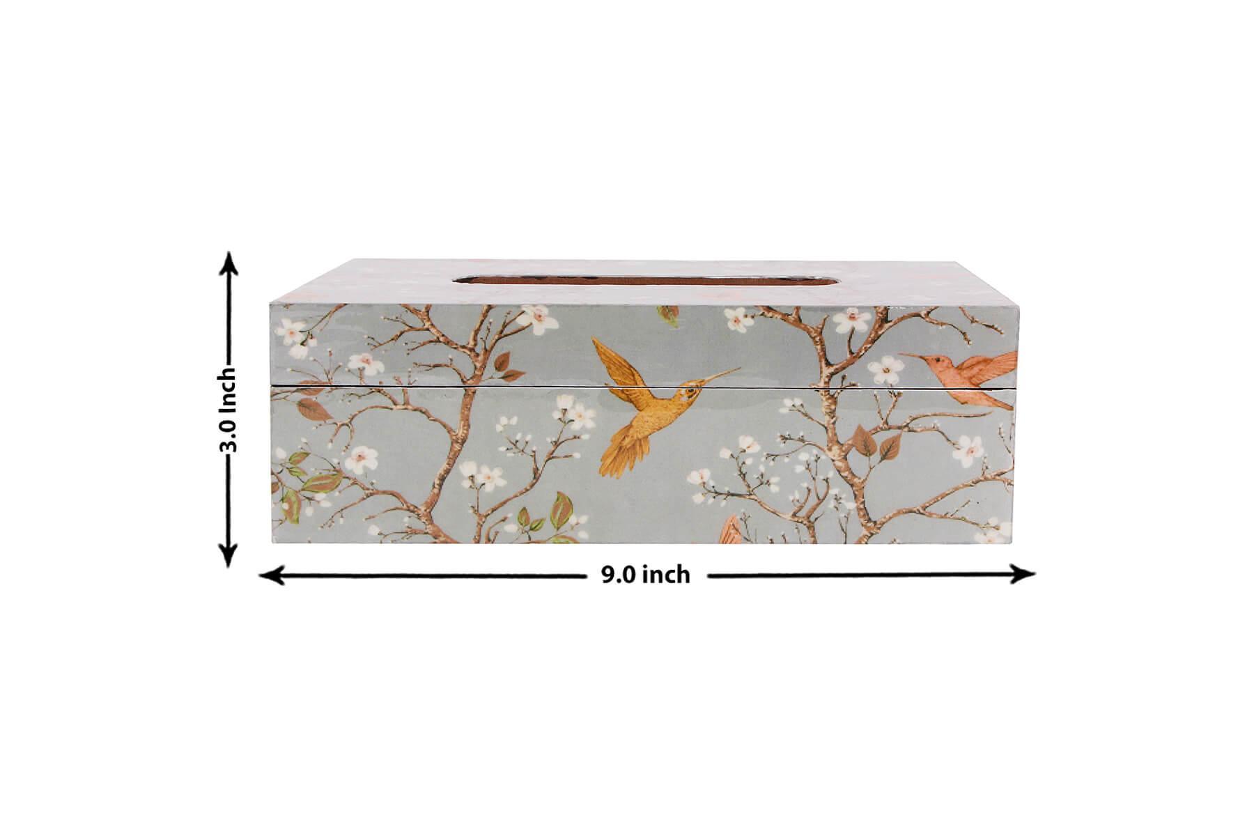 BIRD PRINT TISSUE BOX