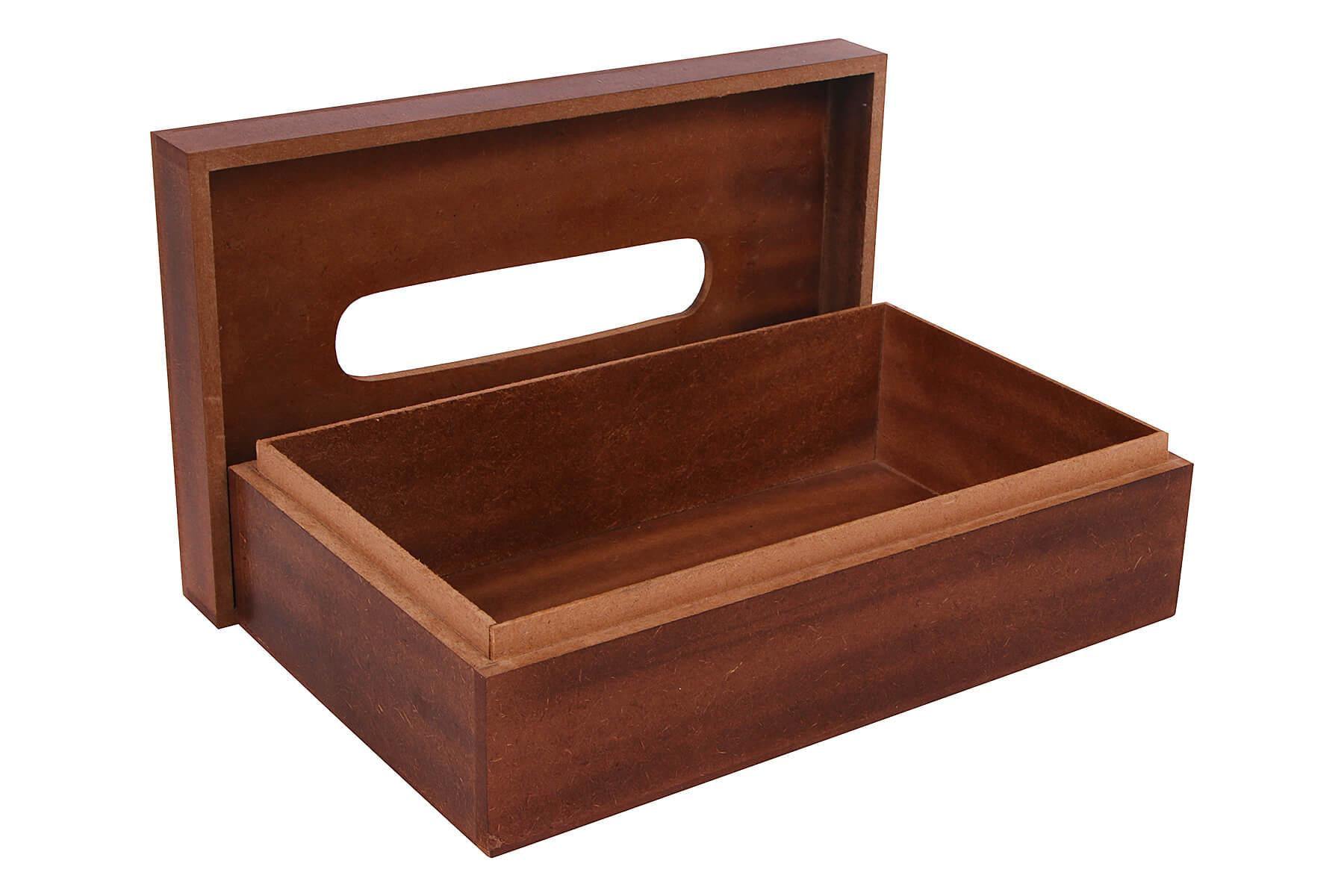 WOODEN TISSUE BOX