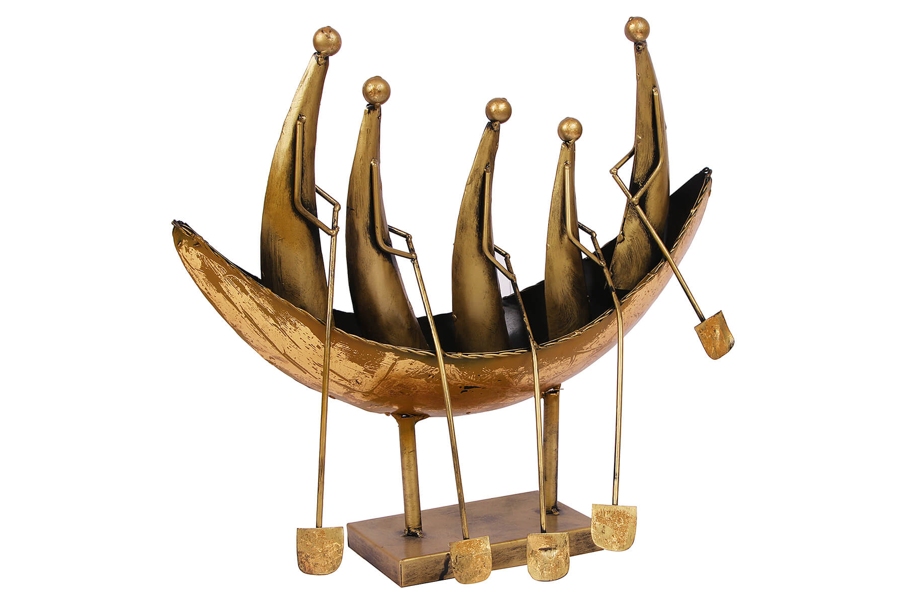 Antique Gold Boat Sculpture for Home Décor