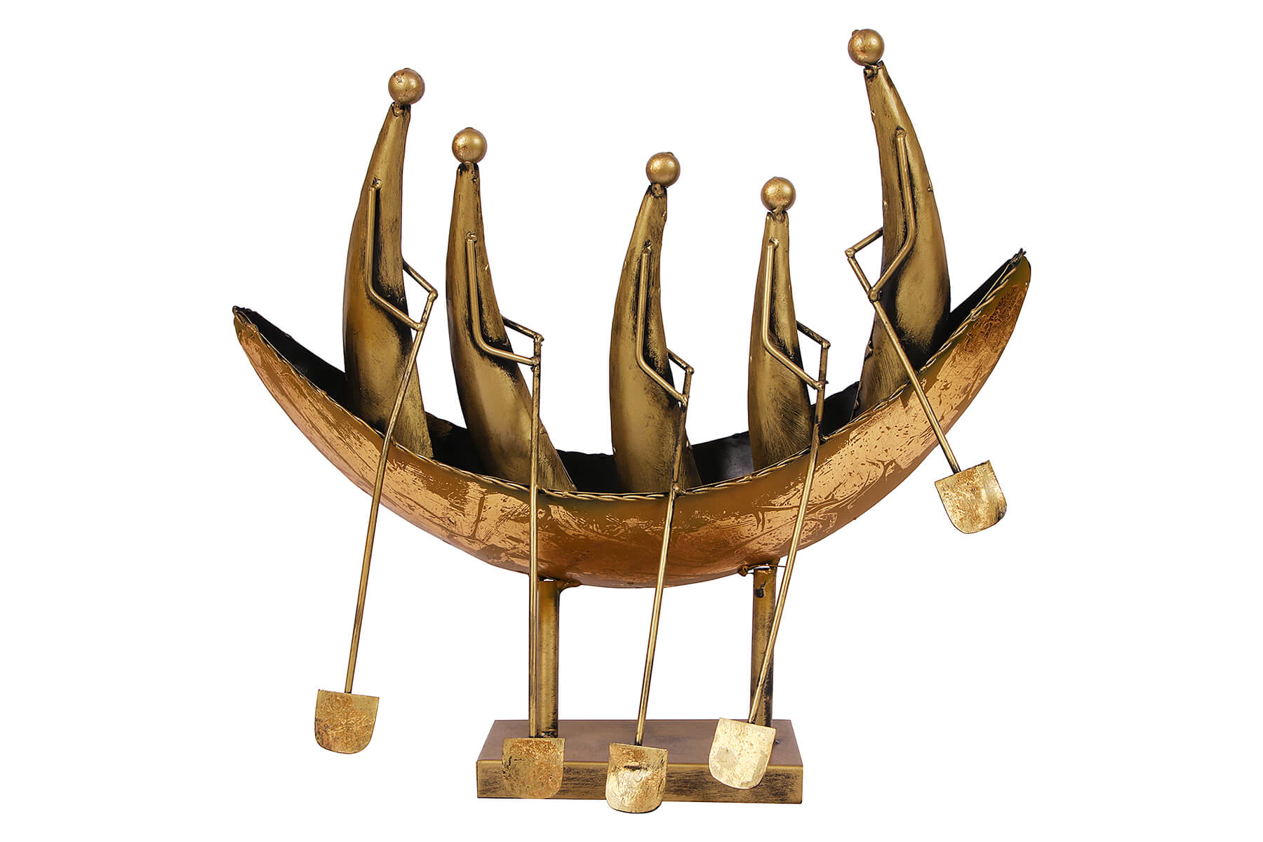 Antique Gold Boat Sculpture for Home Décor