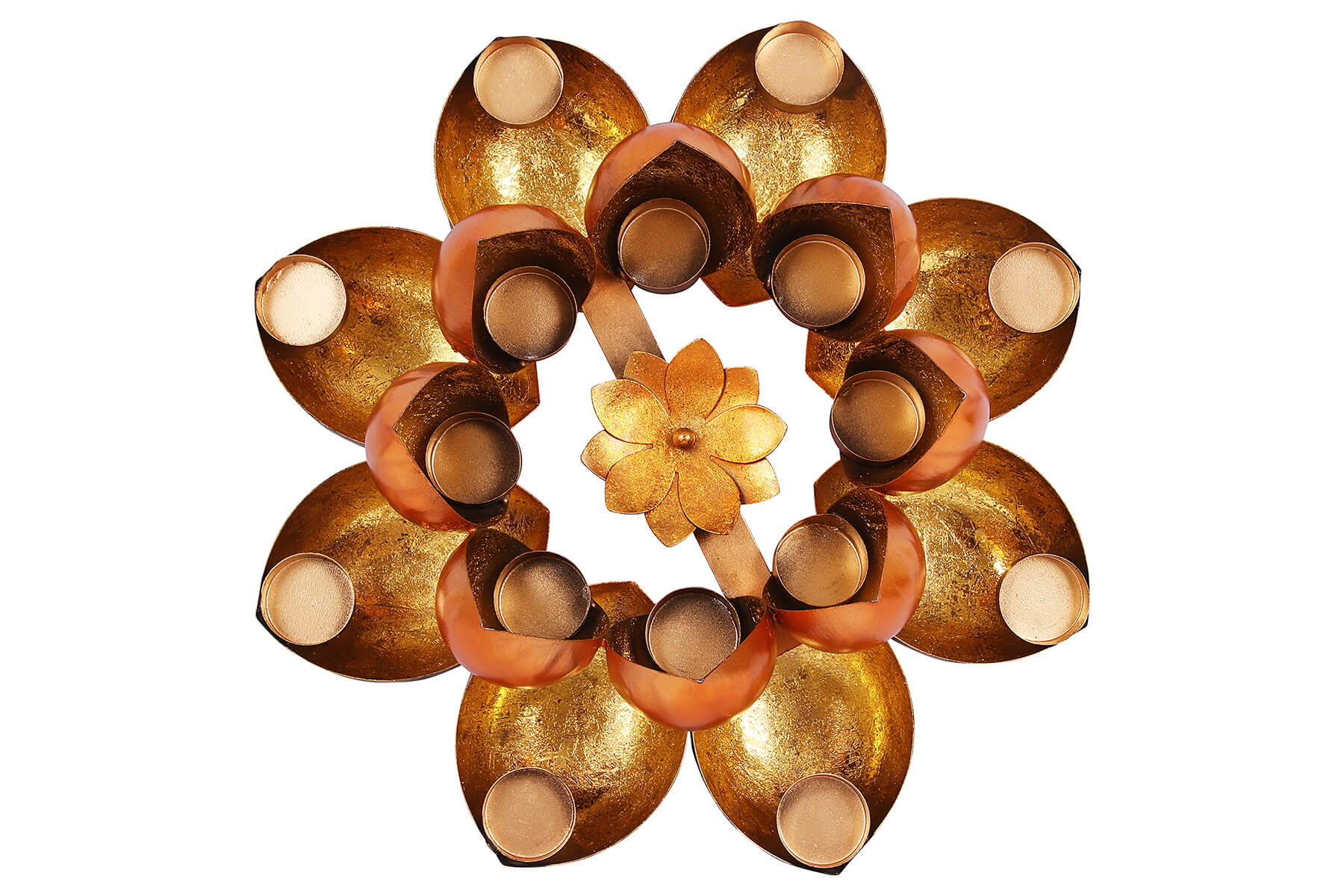 16 TEALIGHTS HOLDER/TEALIGHT RANGOLI