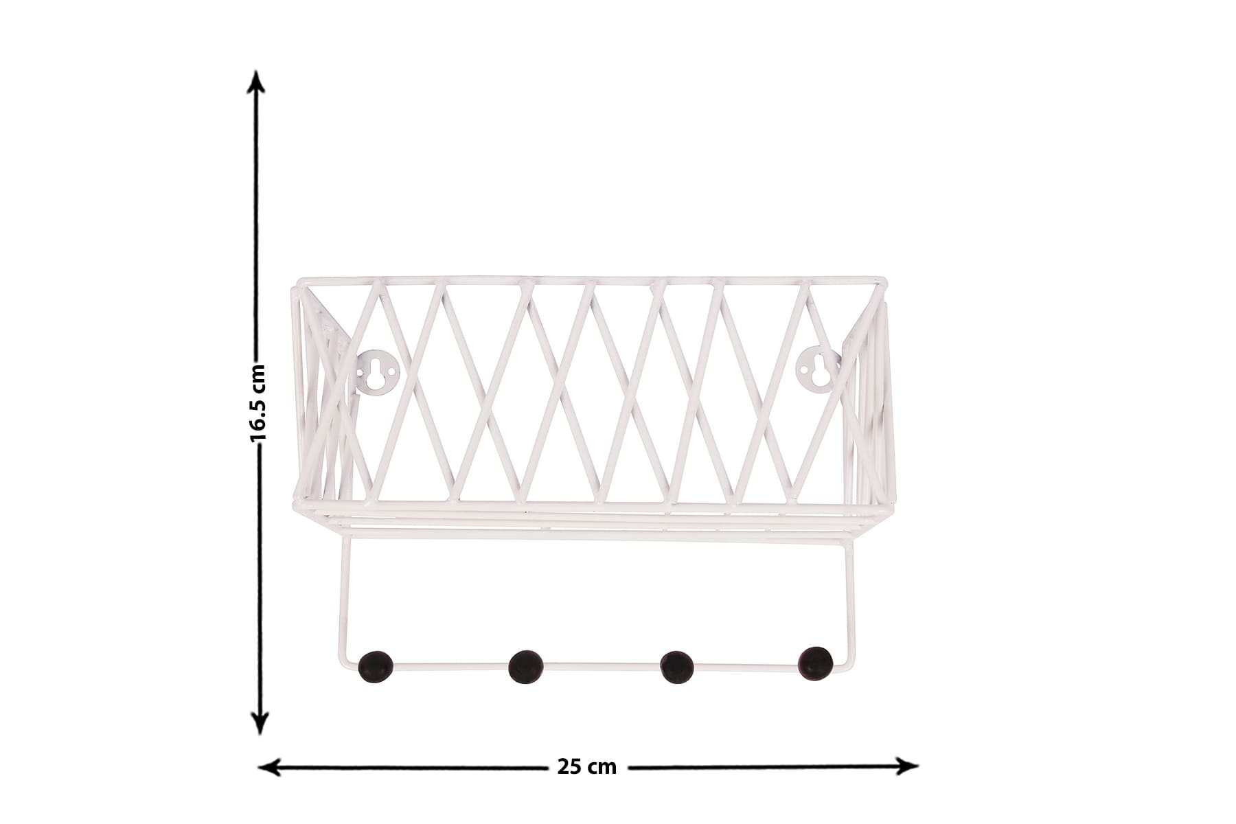 WHITE SHELF WITH WOOD KNOB